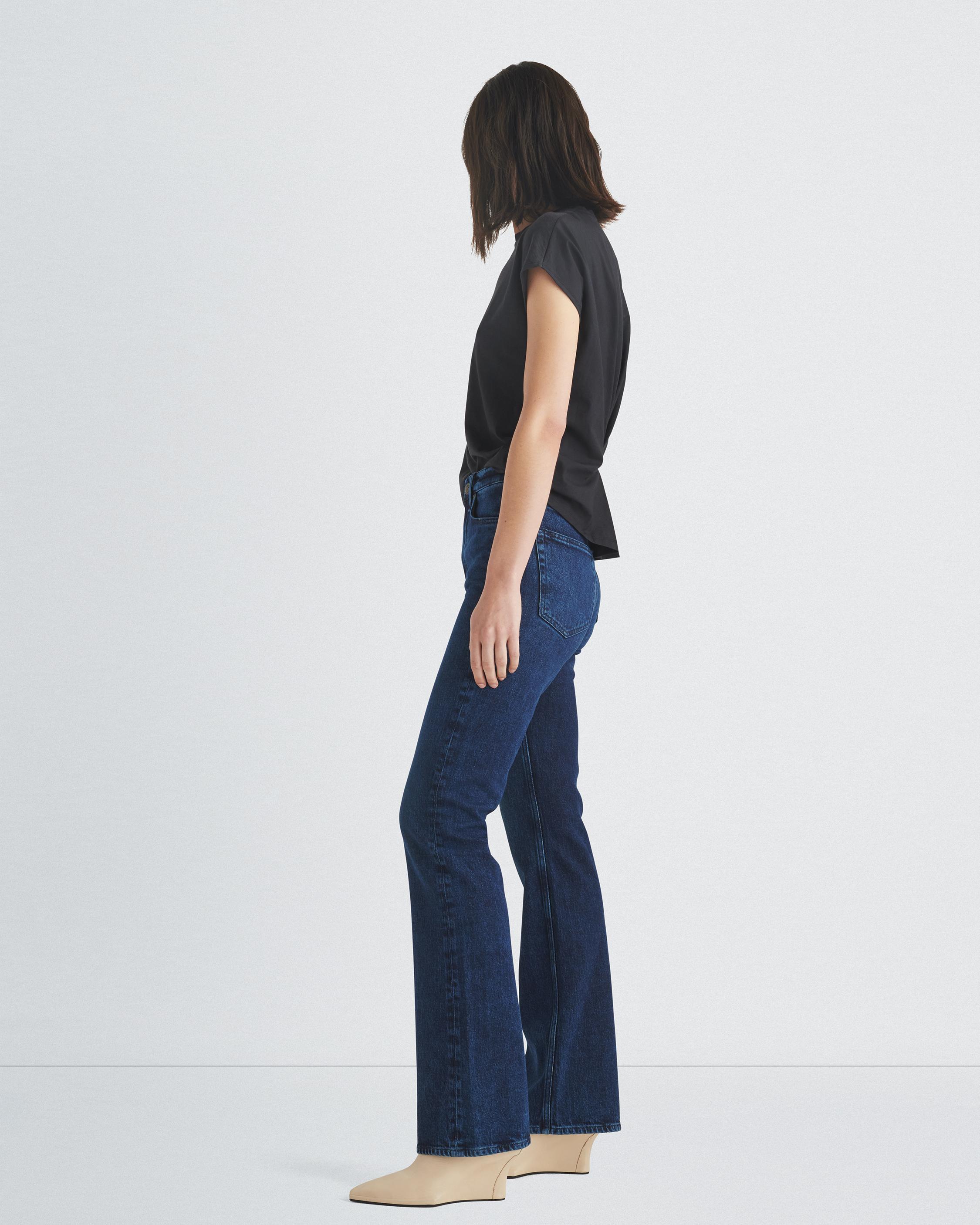 Rag & Bone Peyton High-rise Bootcut Jeans In Blue