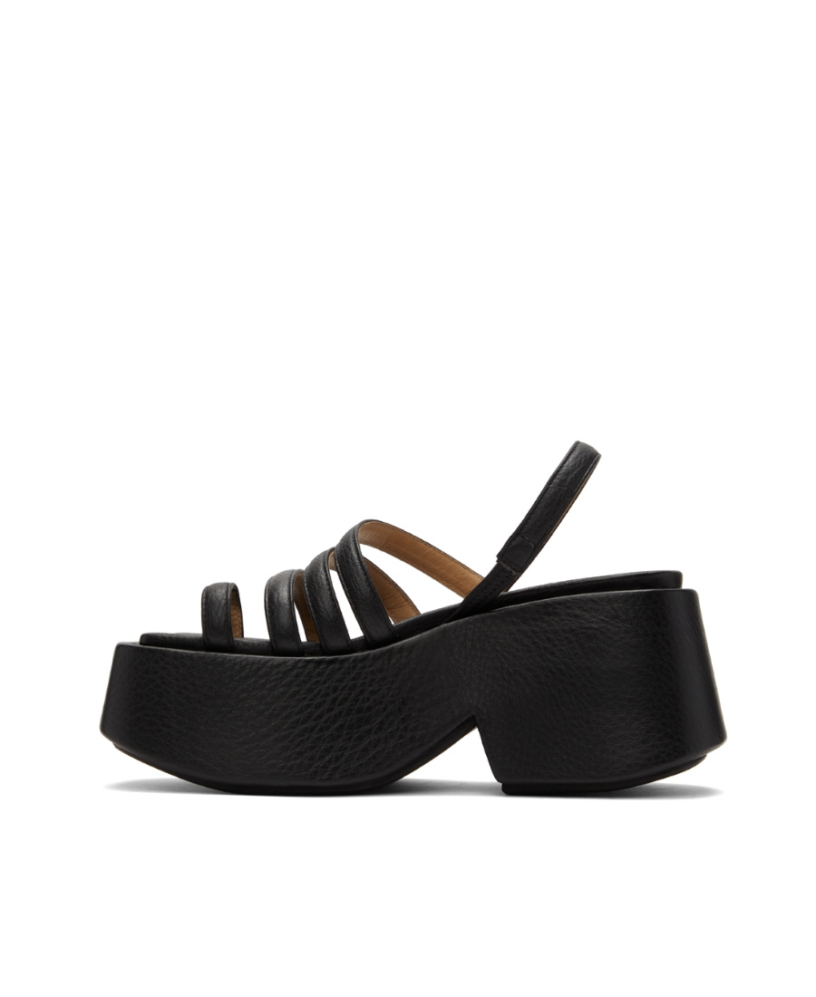 Marsèll Slingback Chunky Platform Sandals In Black
