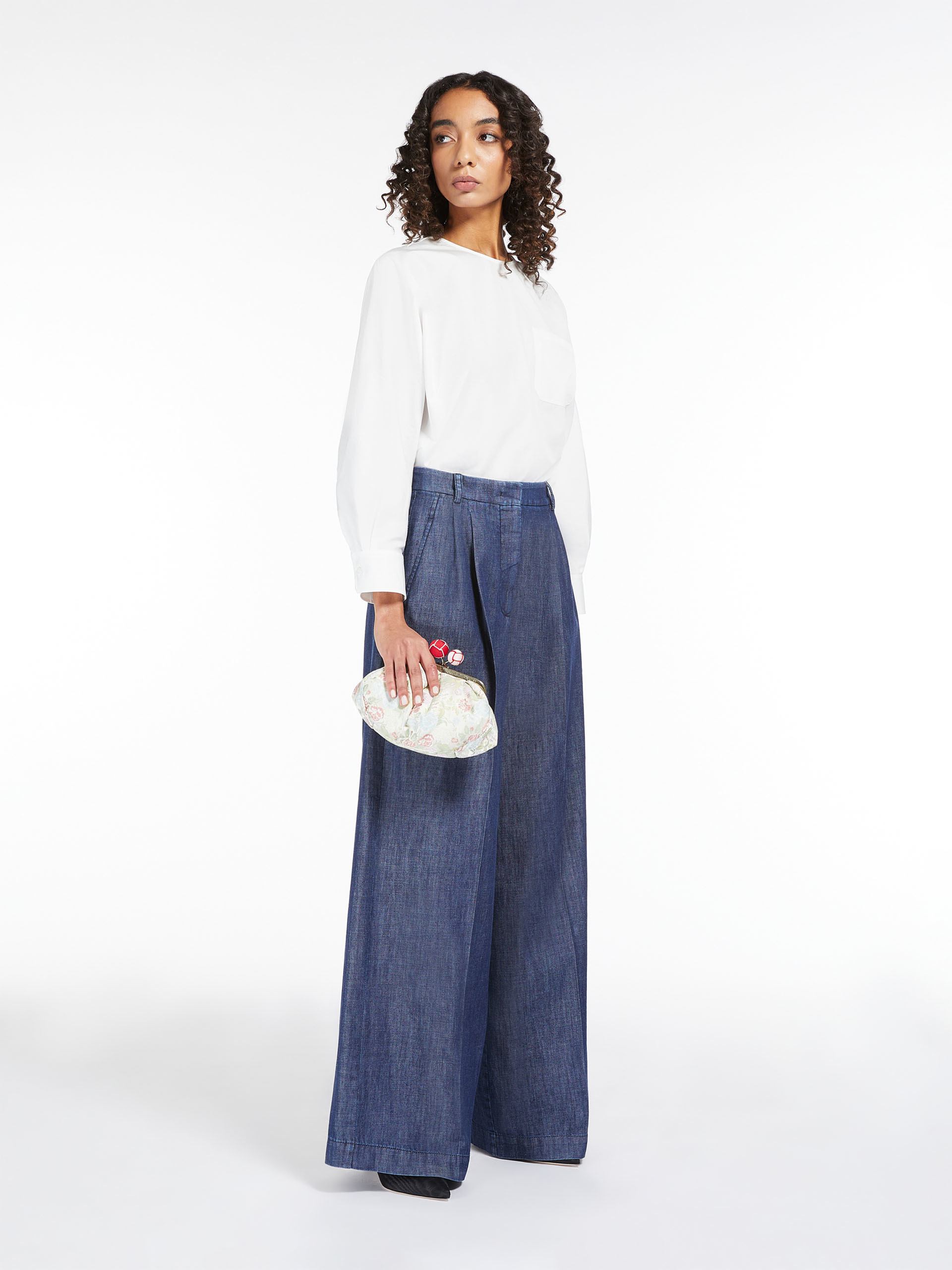 Weekend Max Mara Jacquard Silk Shoulder Bag In Nude