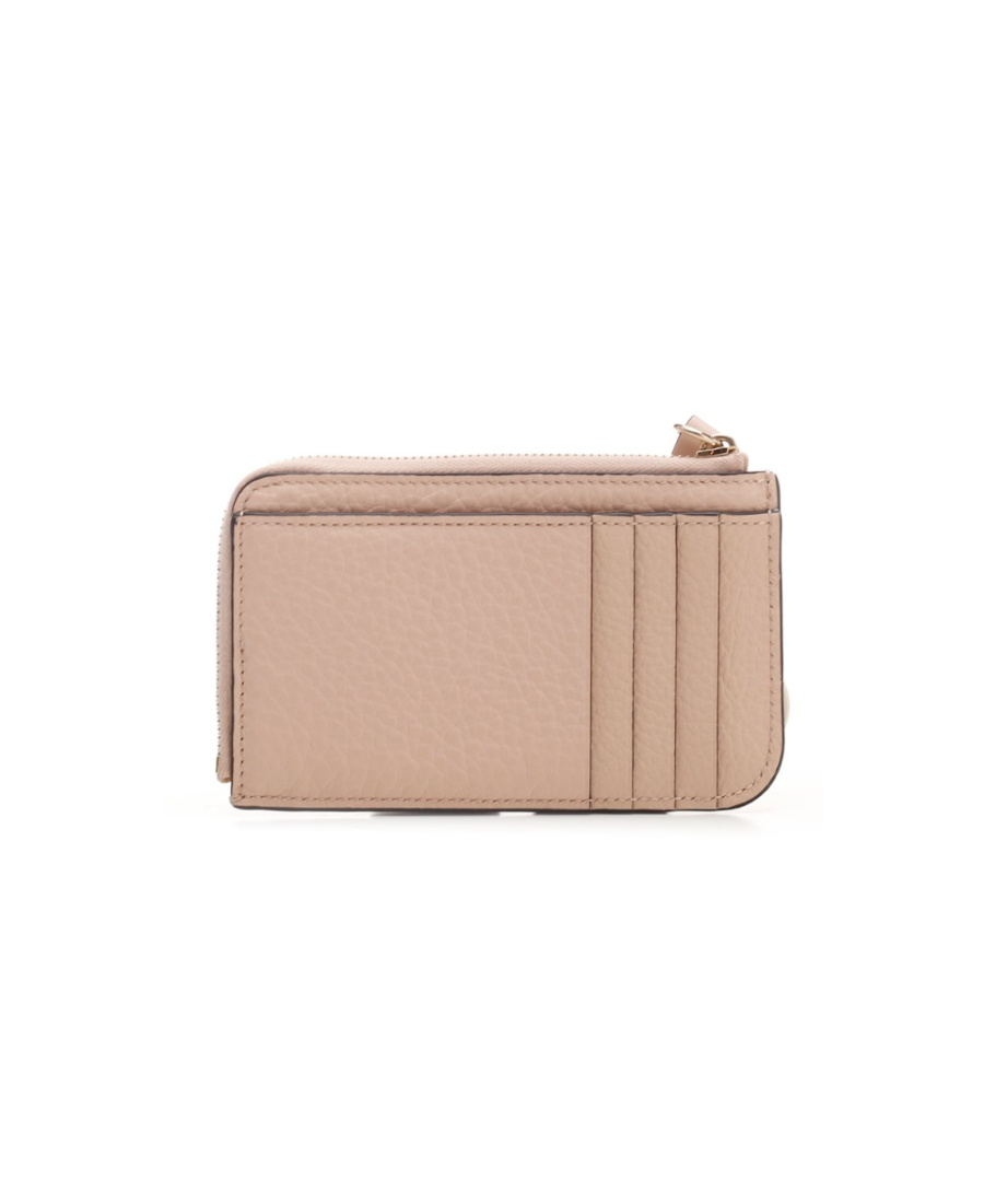 Chloé Texture Wallet In Nude