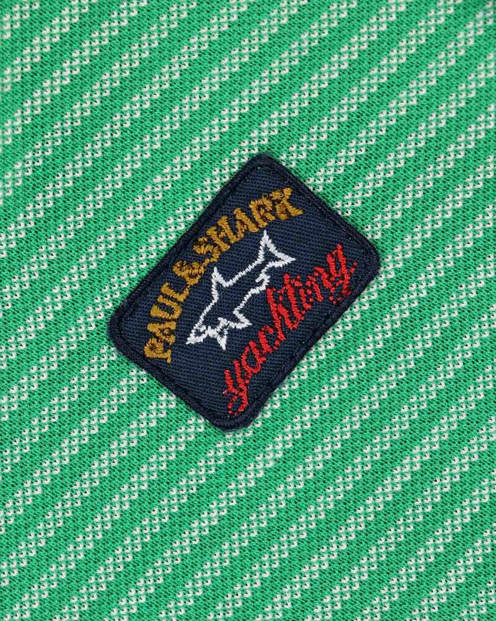 Paul & Shark Logo Embroidered Polo Shirt In Green