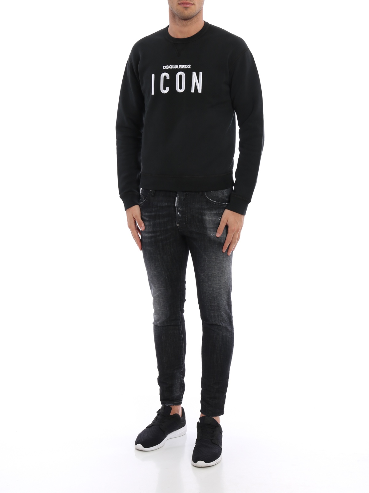 Dsquared2 Logo Sweater In Black