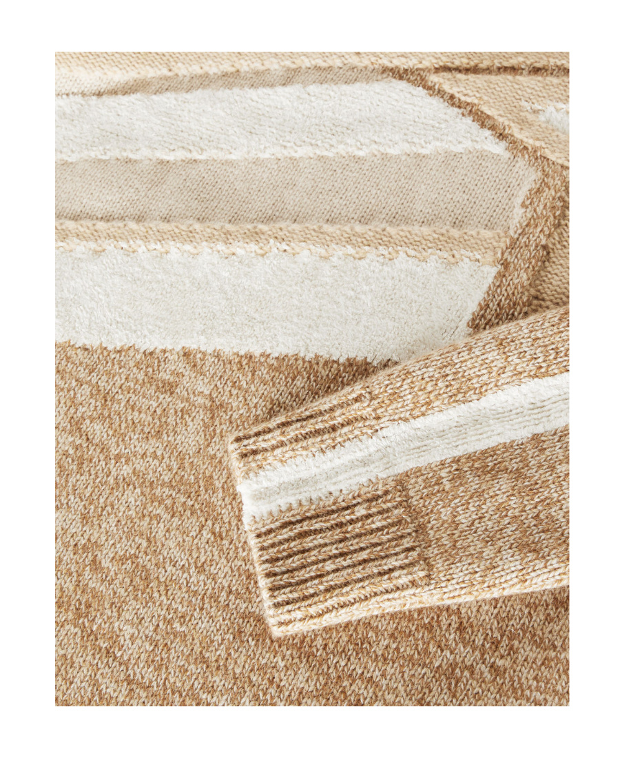 Loro Piana Roll-neck Knitted Jumper In Nude
