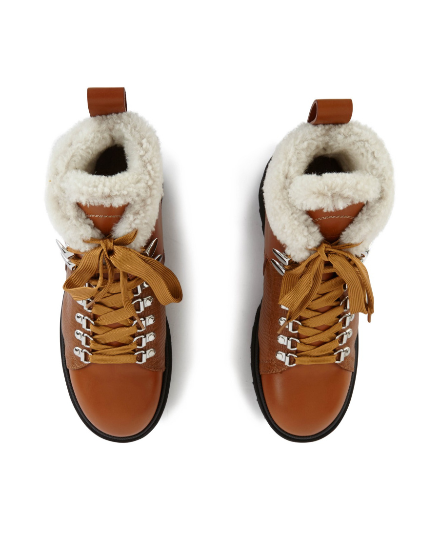 Chloé Bella Mountain Ankle Boots In Brown