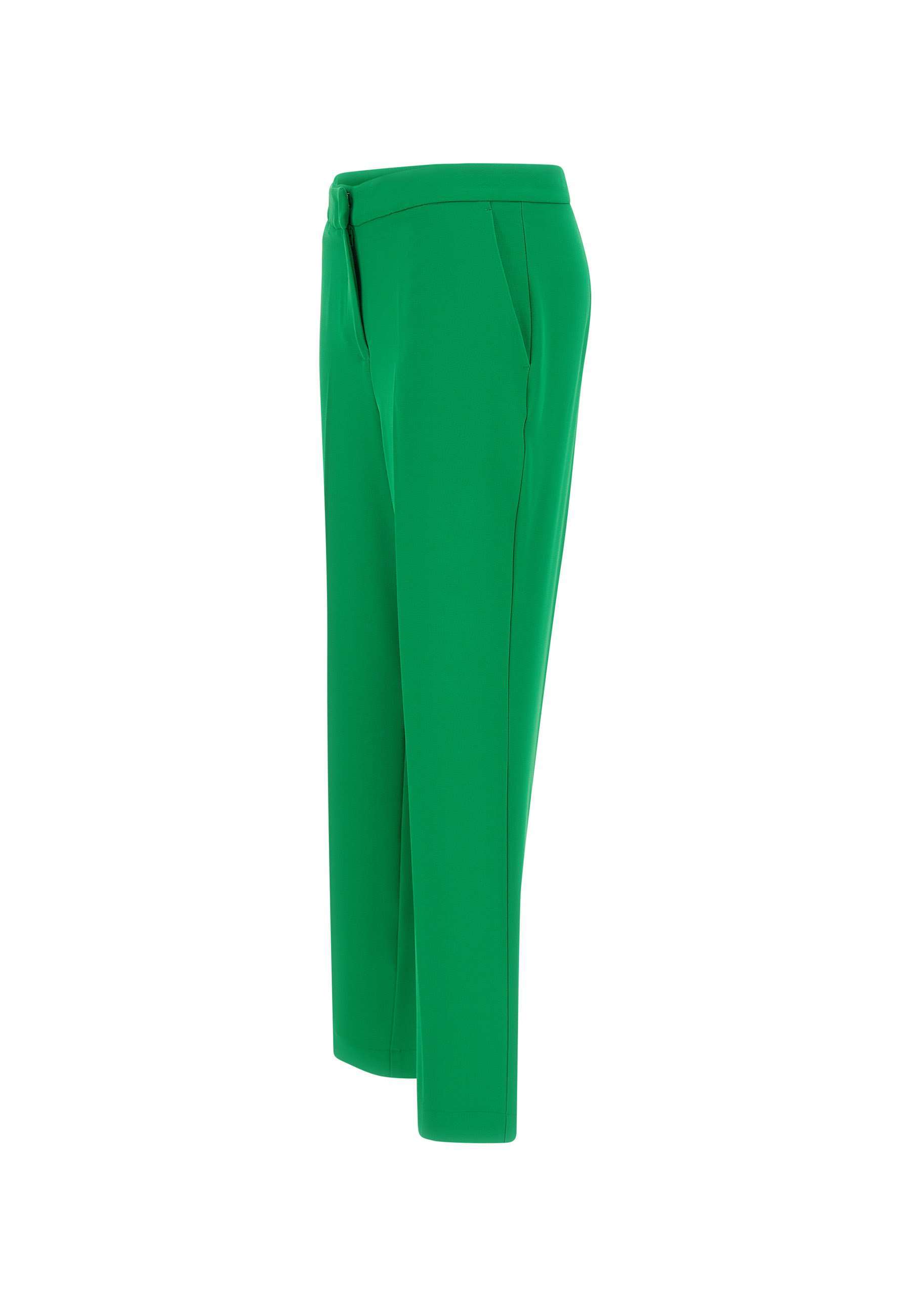Kaos Pressed-crease Trousers In Green