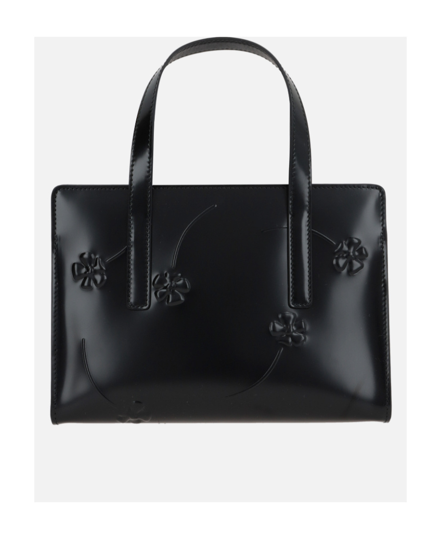 Prada Leather Re-edition 1995 Shoulder Bag In Black