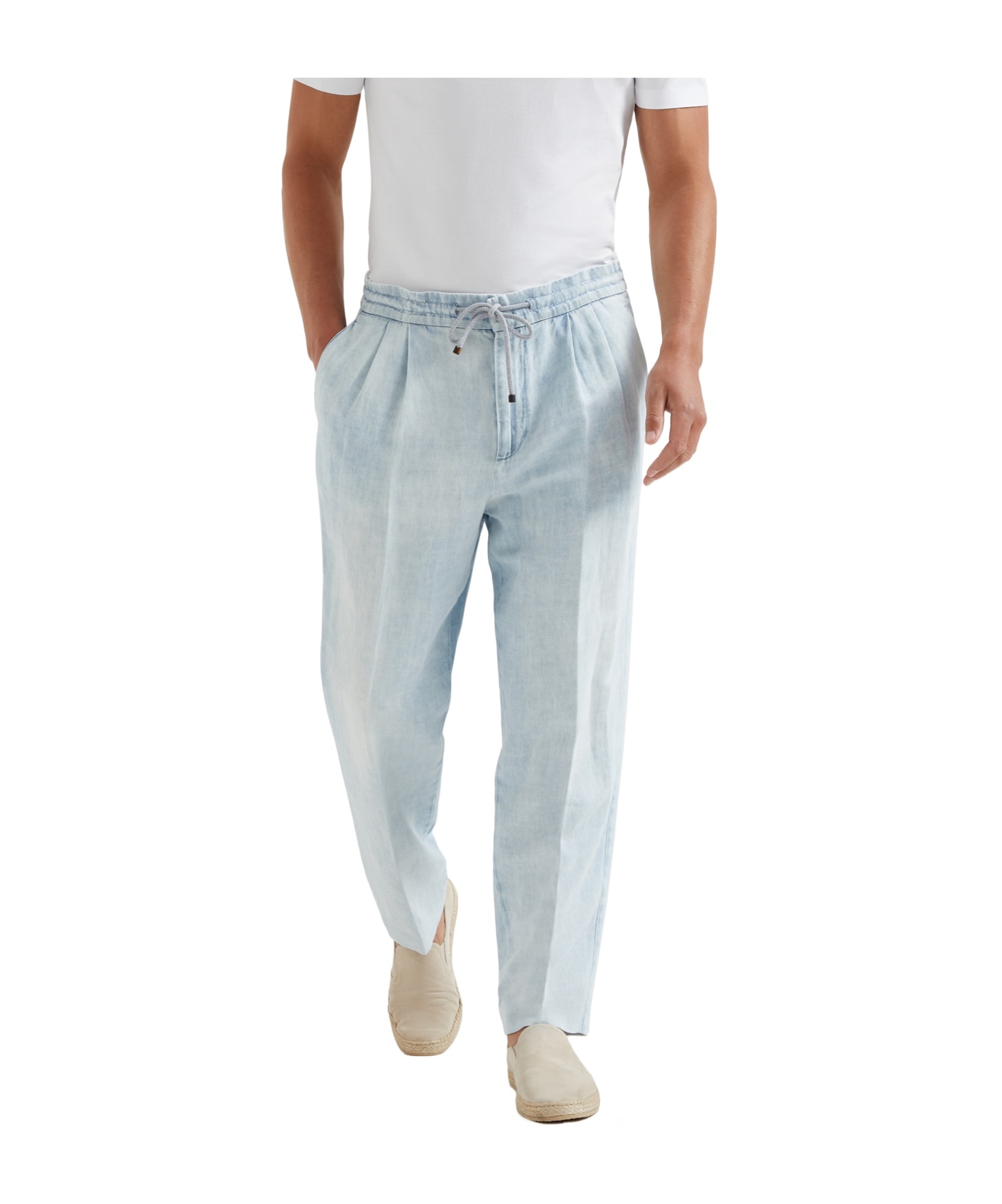 BRUNELLO CUCINELLI DRAWSTRING TRACK PANTS
