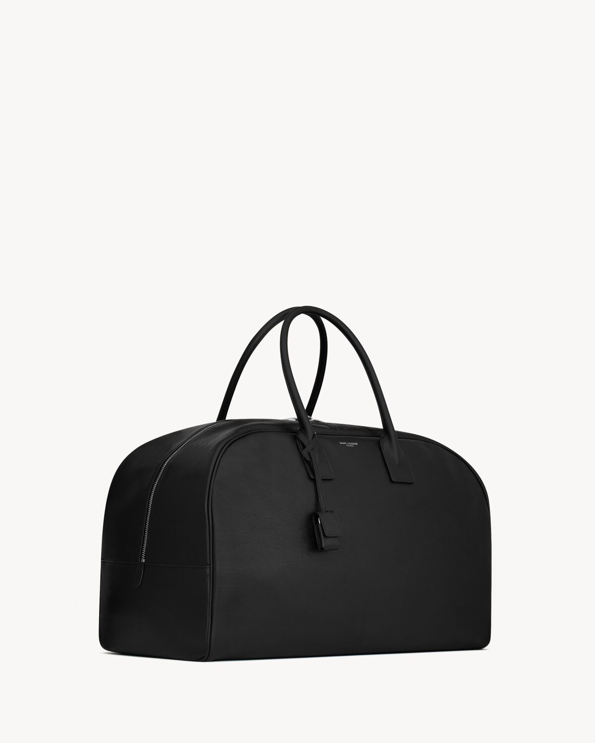 Saint Laurent Travel Bag With Padlock And Top Handles In Black