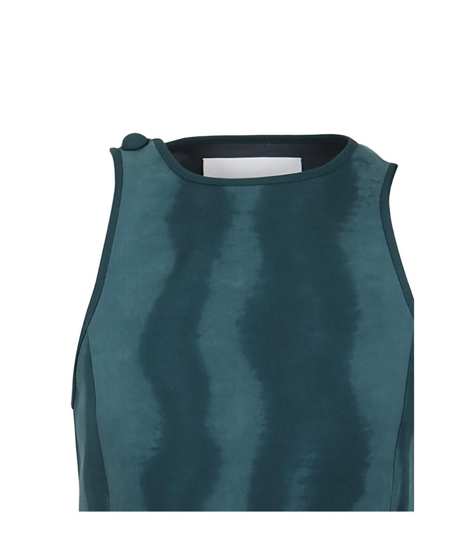 Jil Sander Abstract-print Cotton Top In Blue