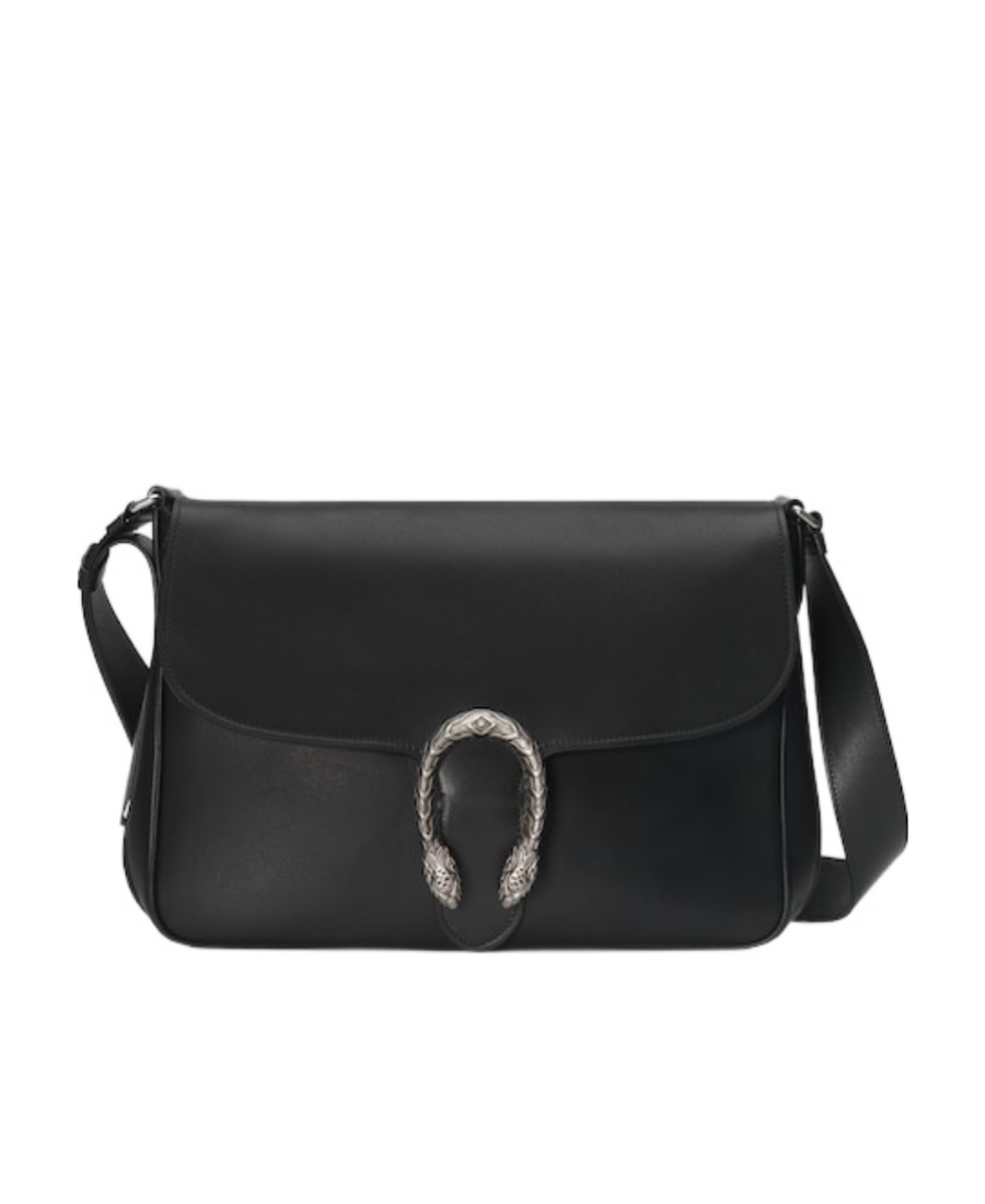 Gucci Dionysus Leather Messenger Bag In Black