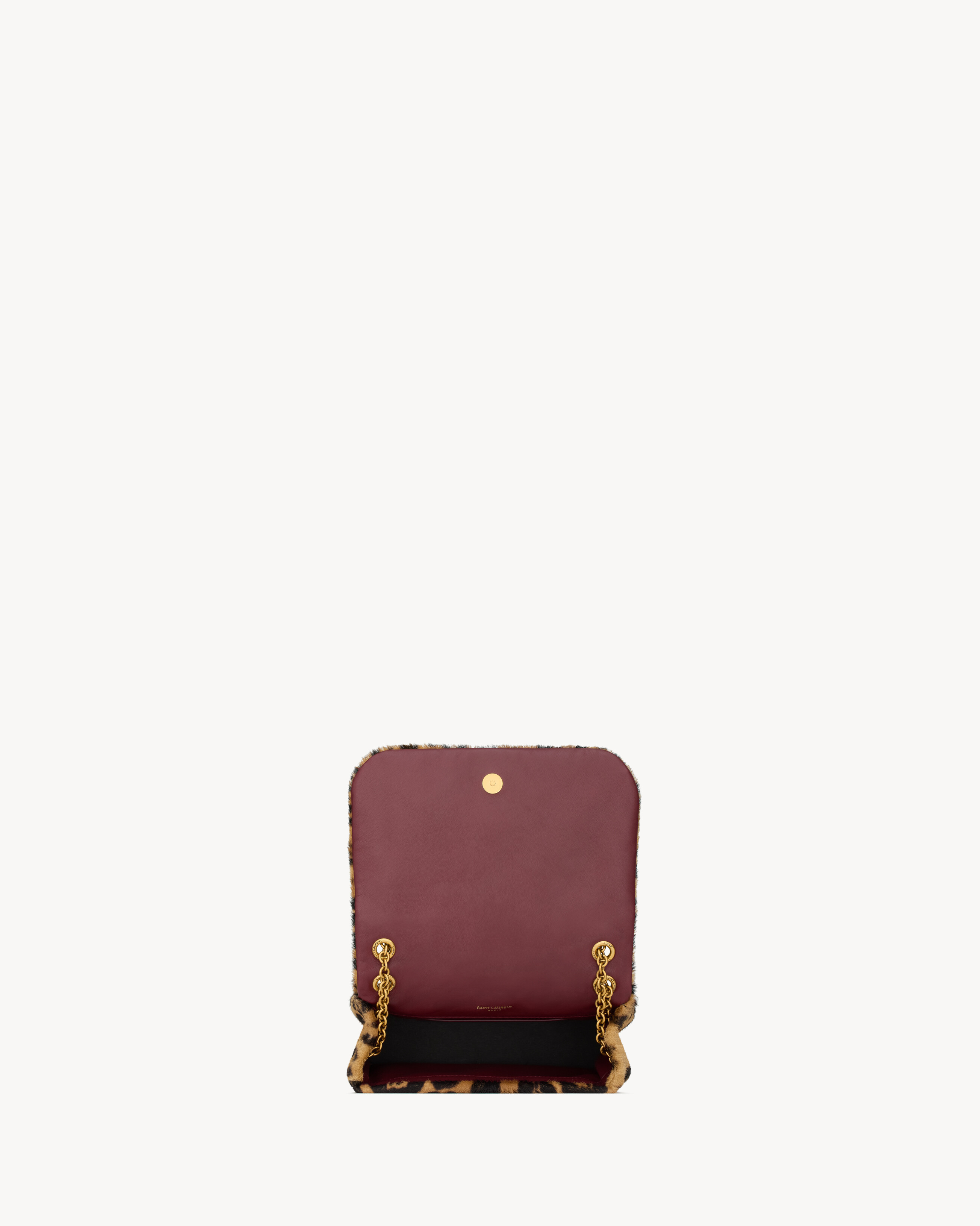 Saint Laurent Jamie 4.3 Mini In Pony Hair Leather In Black