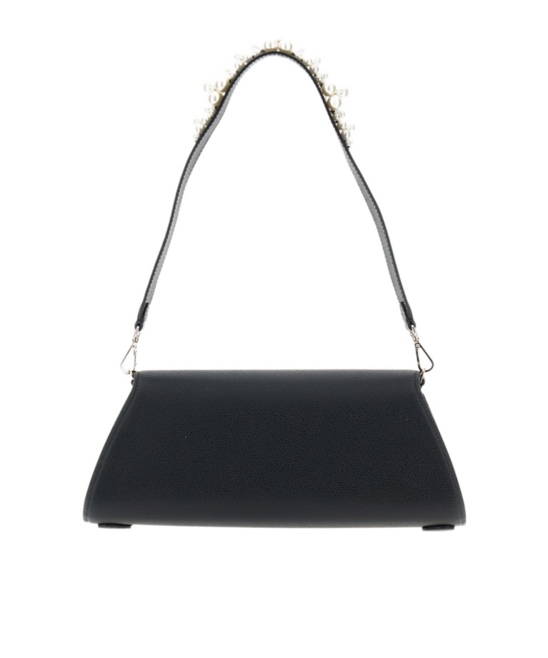 Simone Rocha Beaded Long Pochette Valentine Bag In Black