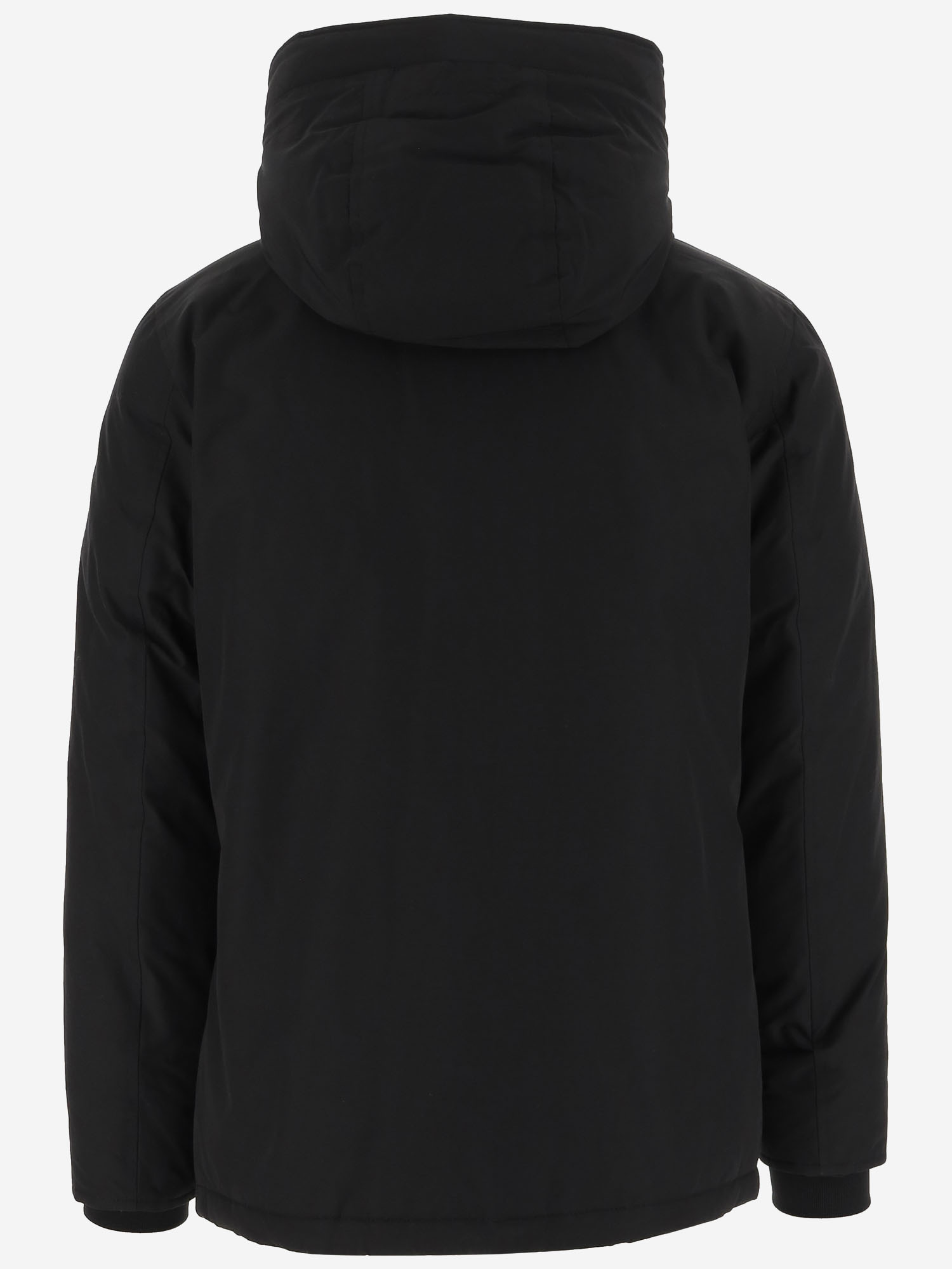 Woolrich Button-fastening Puffer Jacket In Black