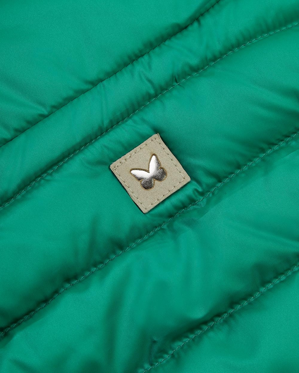 Shop Weekend Max Mara Logo Vest Down Jacket In Green