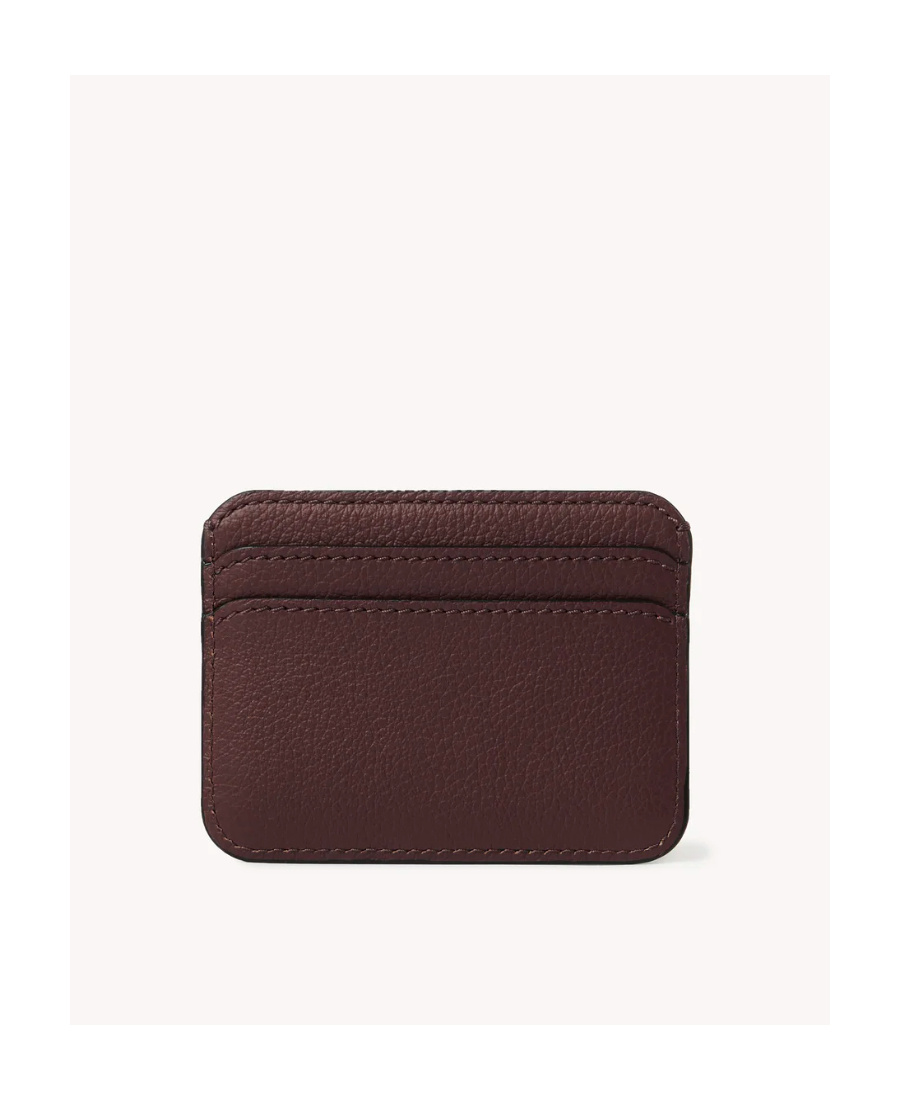 Shop Chloé Logo-plaque Leather Cardholder In Red