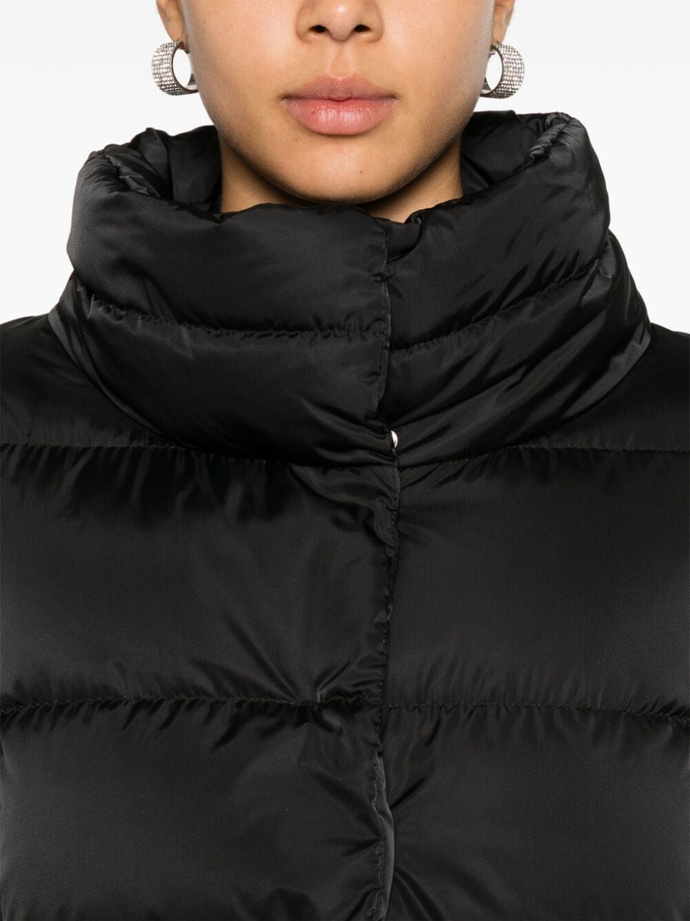 Herno Detachable-hood Padded Jacket In Black