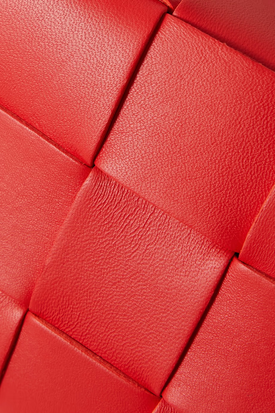 Bottega Veneta Small Cassette Leather Crossbody Bag In Red