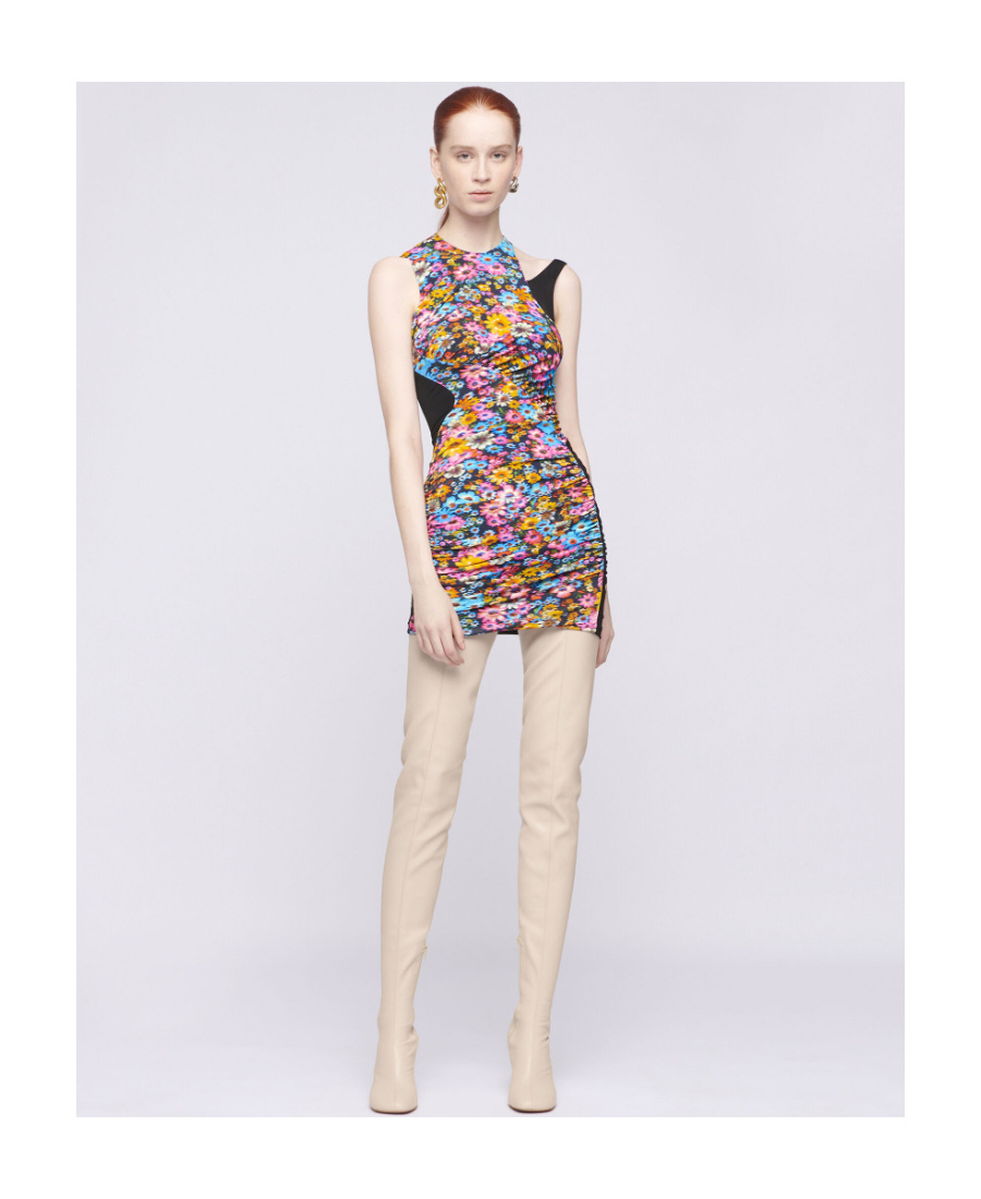 Stella Mccartney Melissa Floral-print Minidress In Multicolor