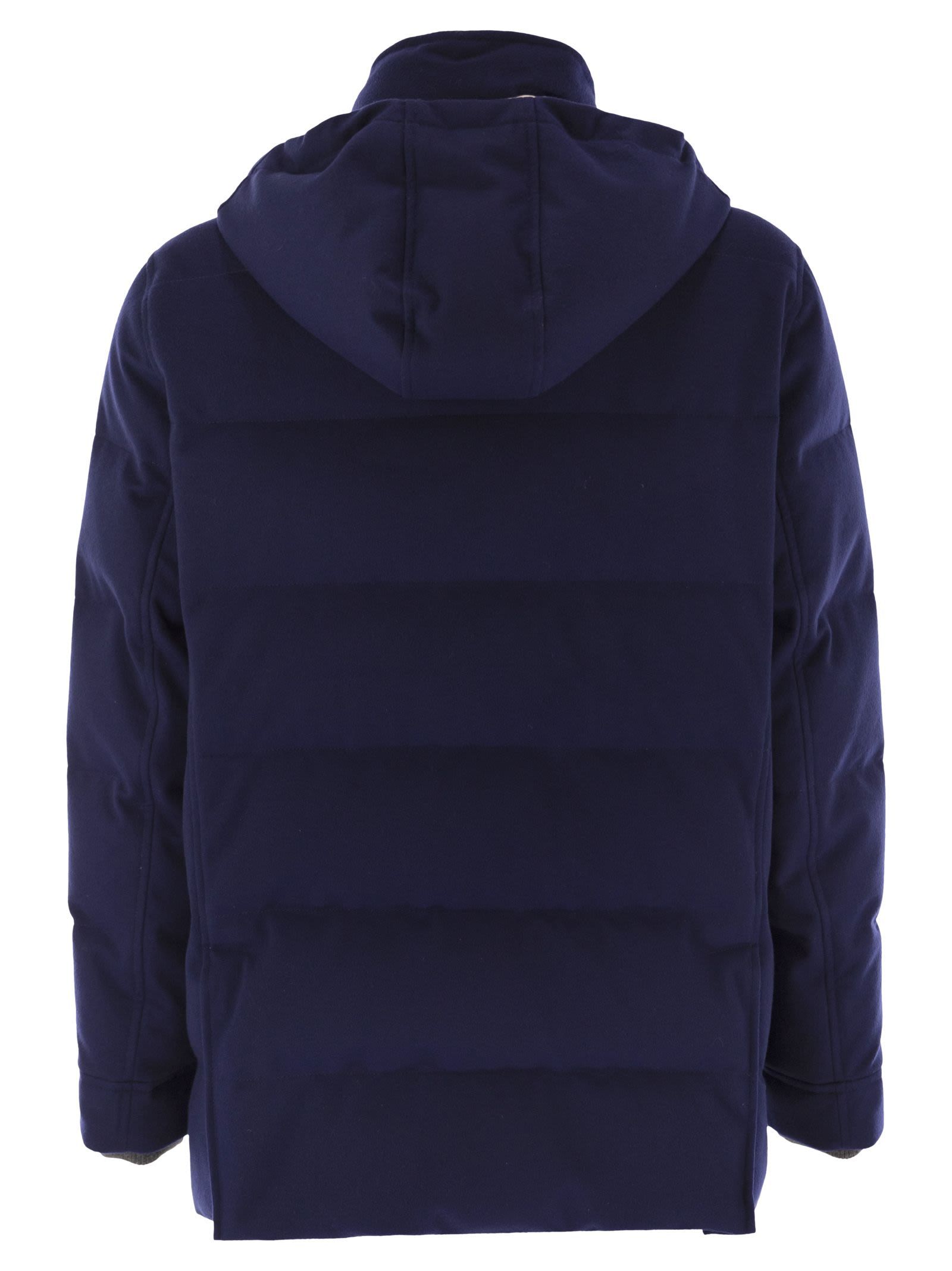 Brunello Cucinelli Padded Jacket In Blue