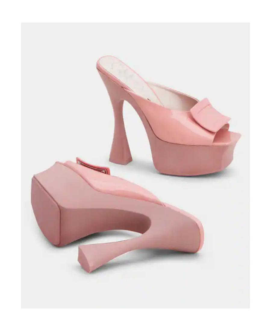 Roger Vivier Buckle High-heeled Sandals In Pink