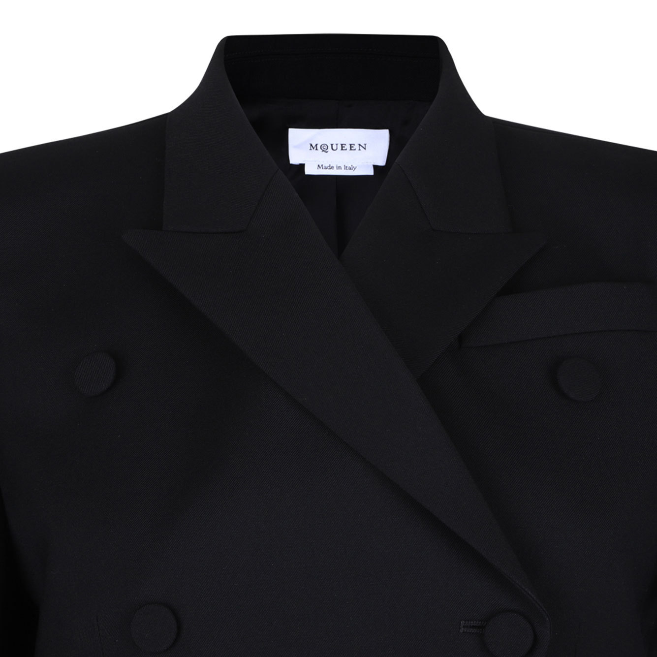 Alexander Mcqueen Long-sleeved Suit Jacket In Black