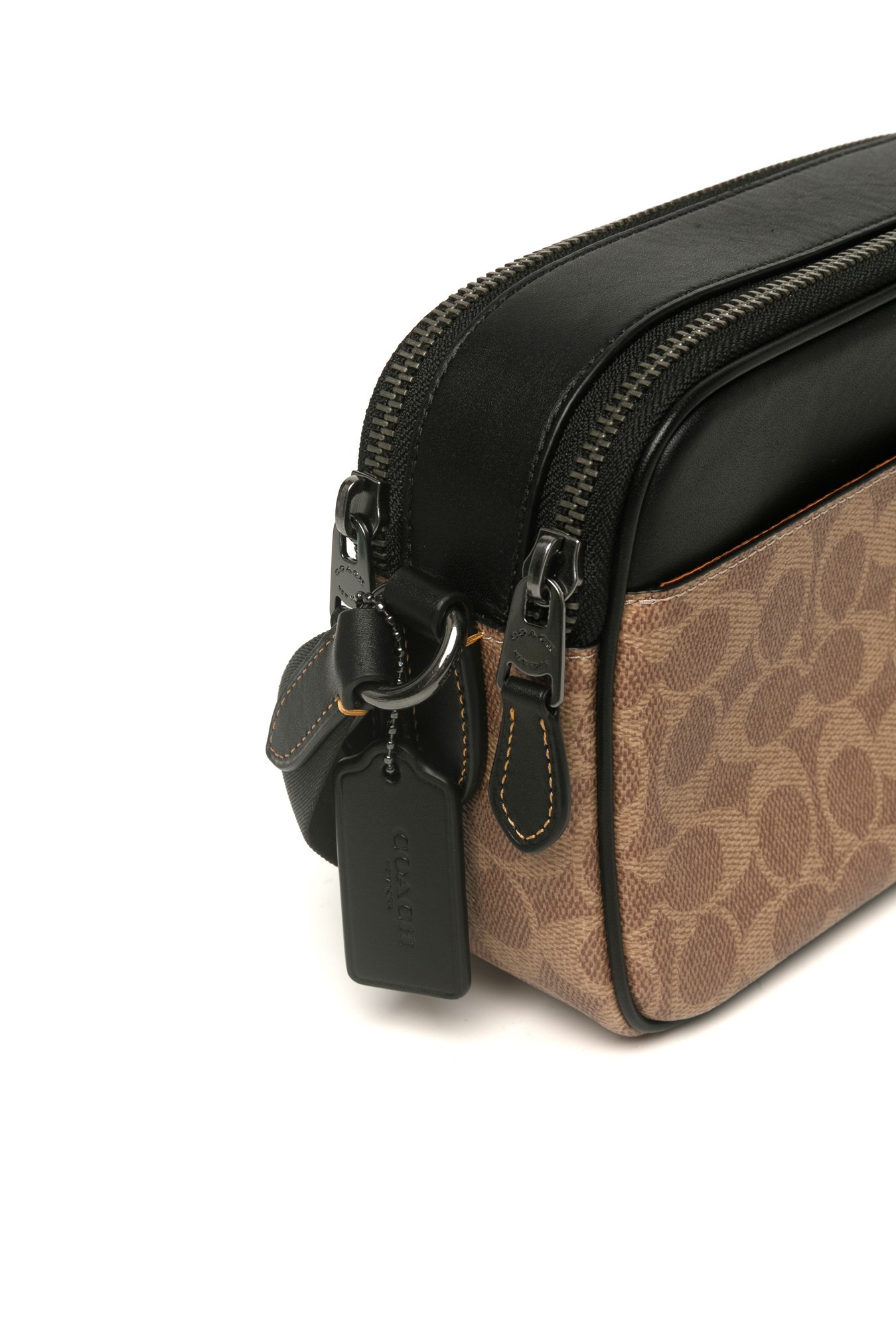 Coach Zippered Shoulder Bag In Brown