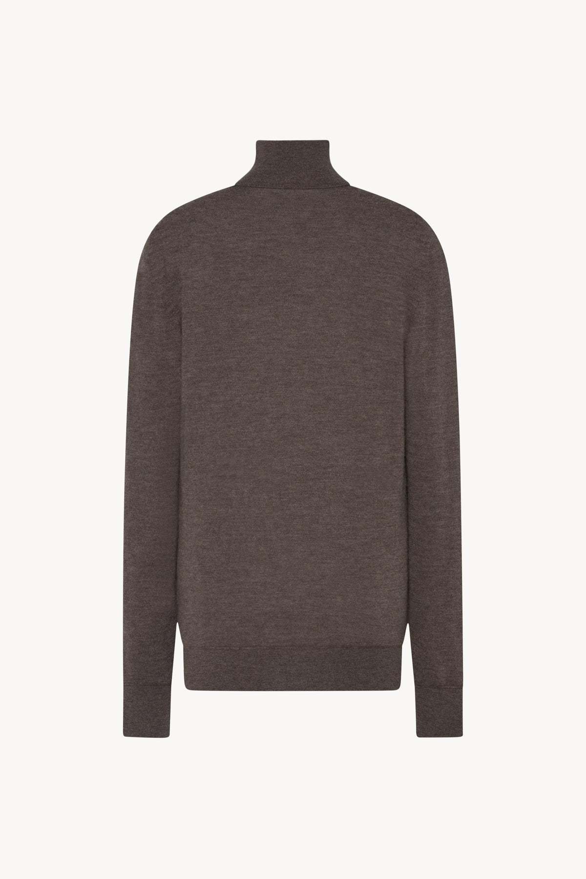 The Row Lizzy Cashmere Turtleneck Sweater In Brown