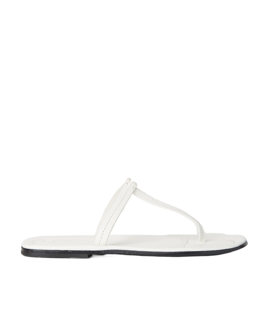 Shop Totême Logo Flip-flops In White