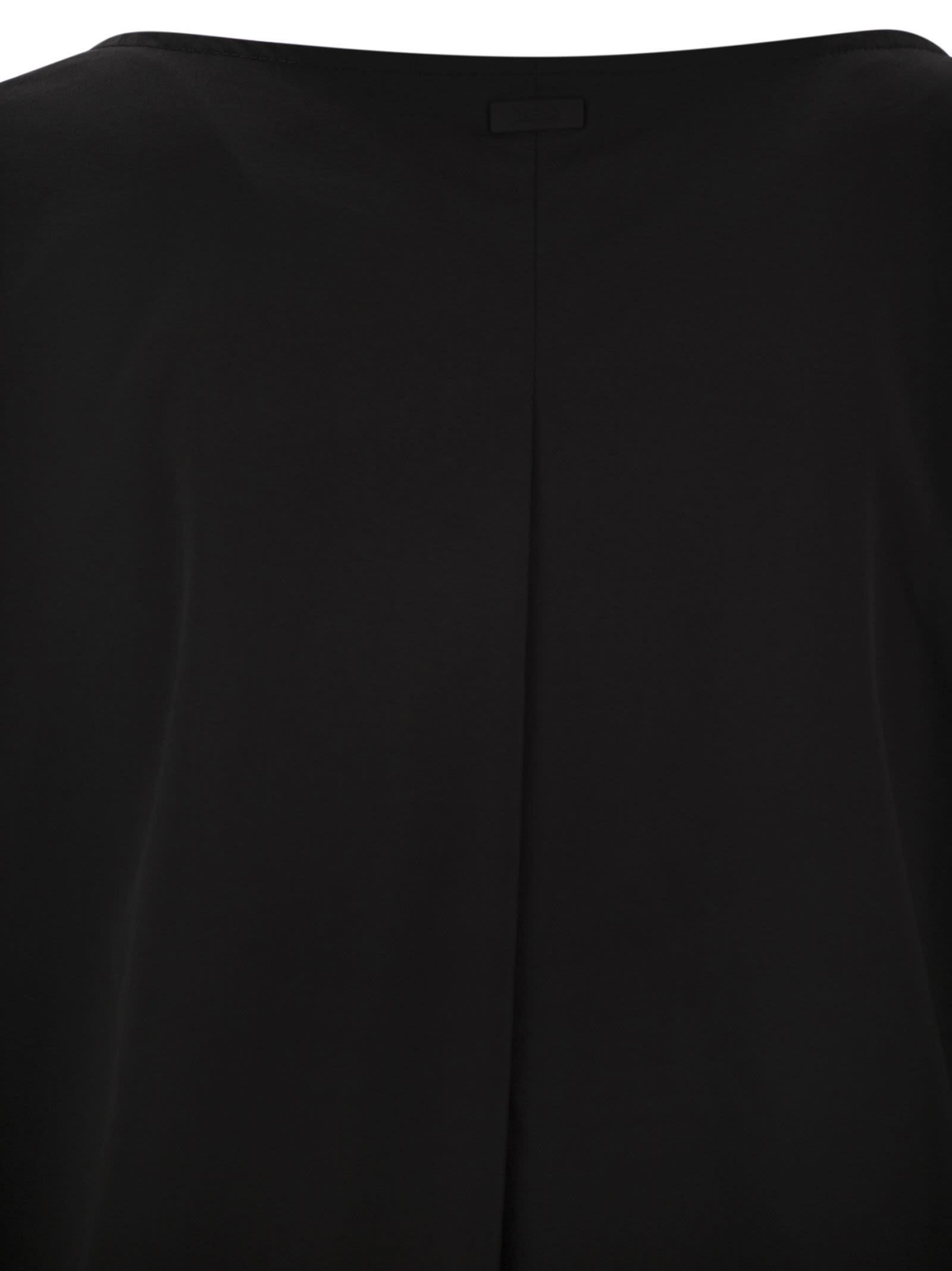 Herno Sleeveless Top In Tech Trait In Black