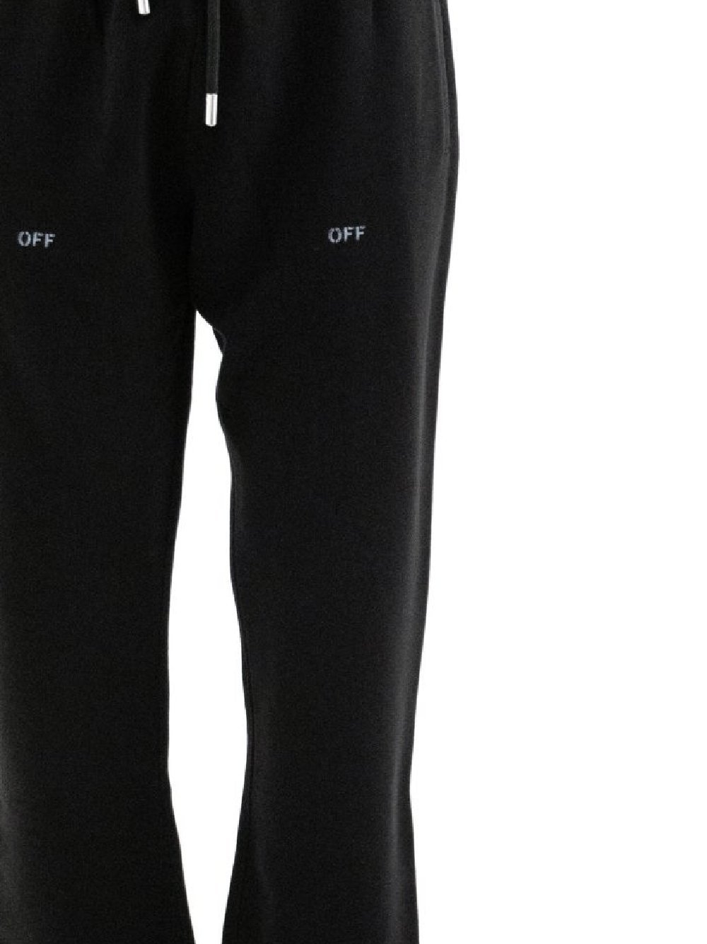 Off-white Arrows Printed Drawstring Pants In Black