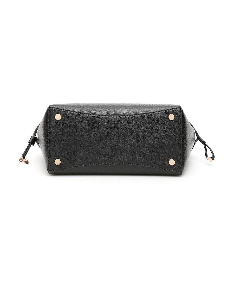 Michael Kors Voyager Black Leather Tote In Black