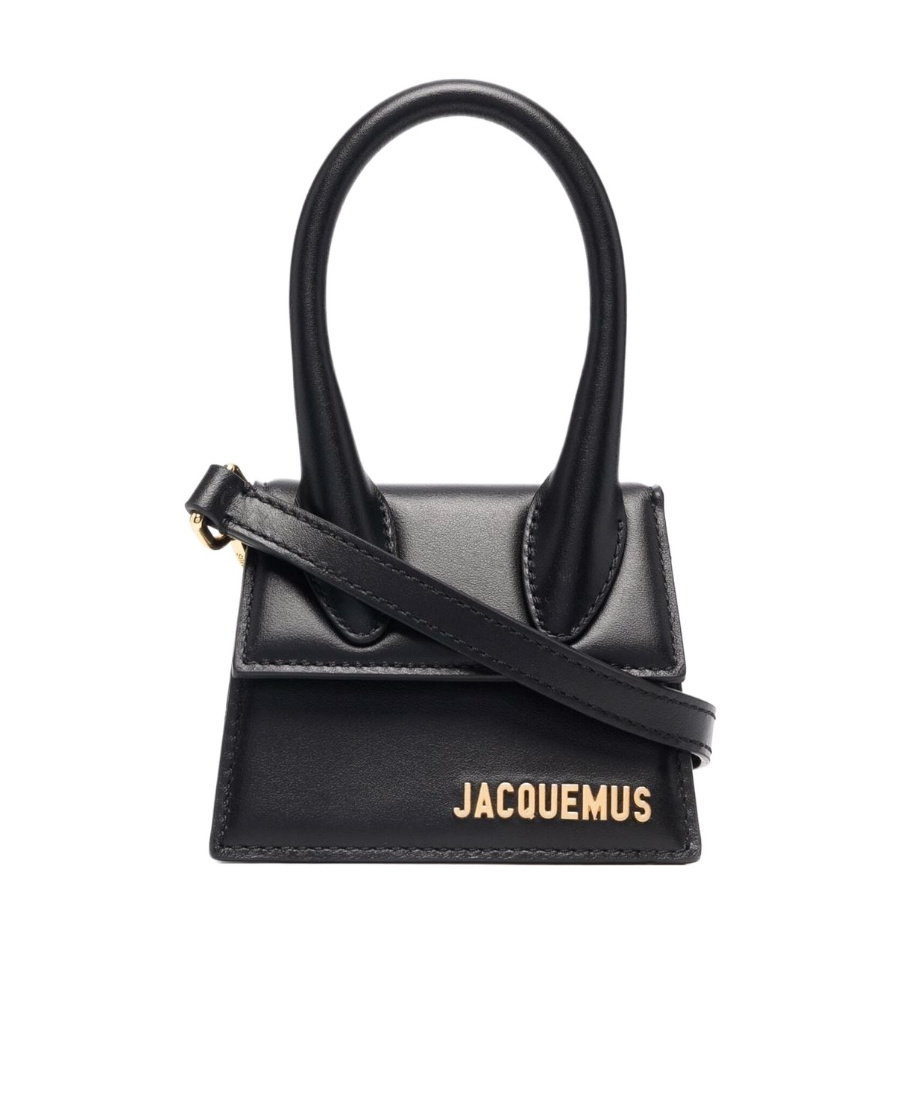 Jacquemus Logo Shoulder Bag In Black