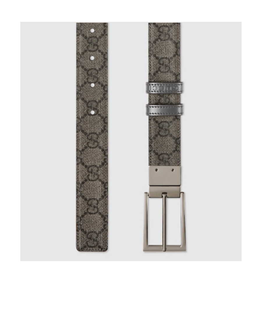 GUCCI GG SUPREME CANVAS REVERSIBLE BELT