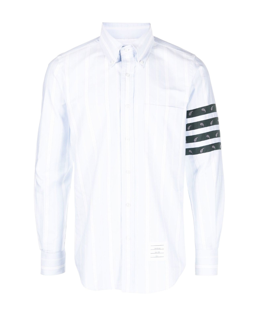 Thom Browne Signature 4-bar Stripe Shirt In Blue