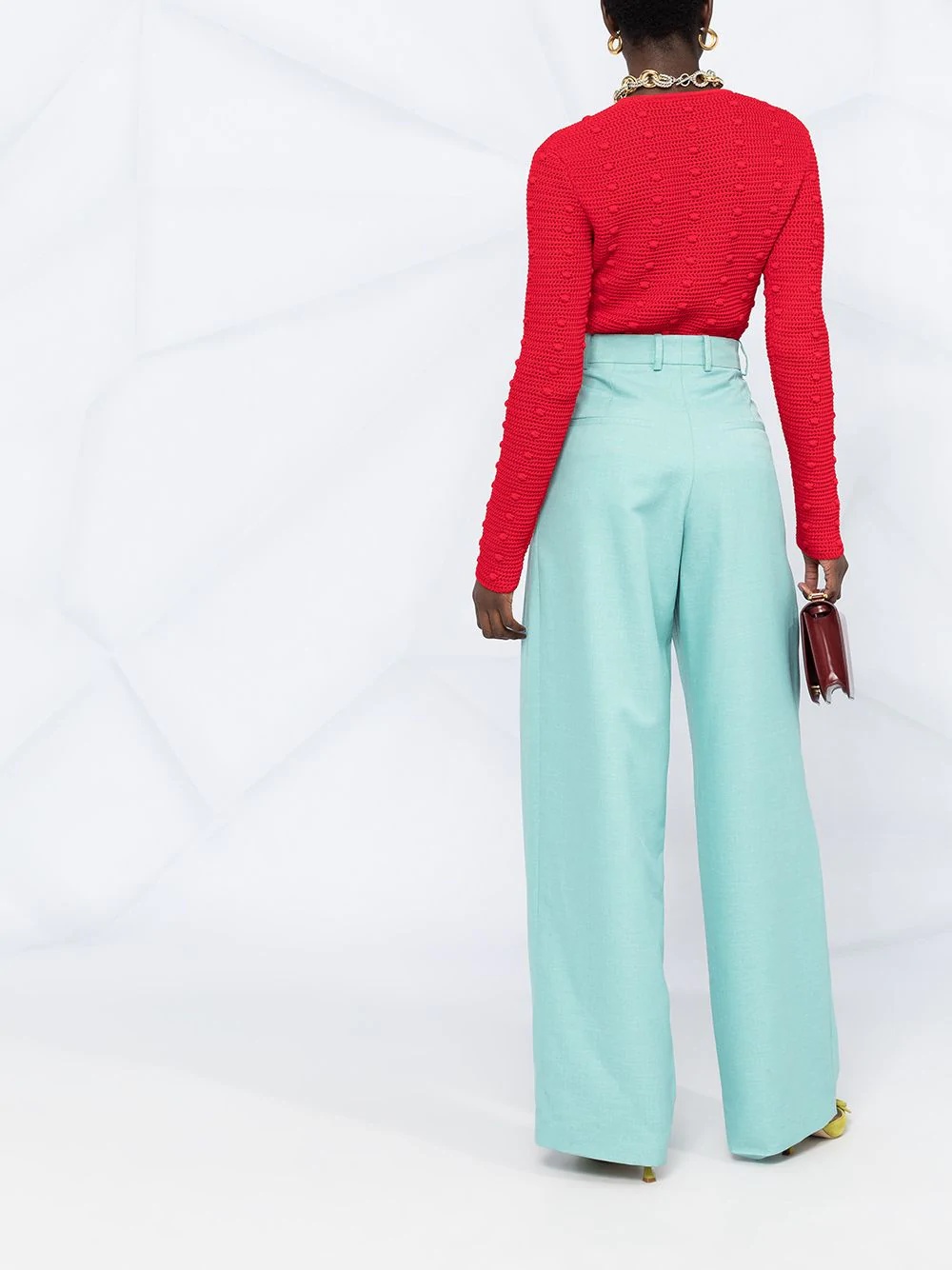 Bottega Veneta Women Red Cotton Sweater
