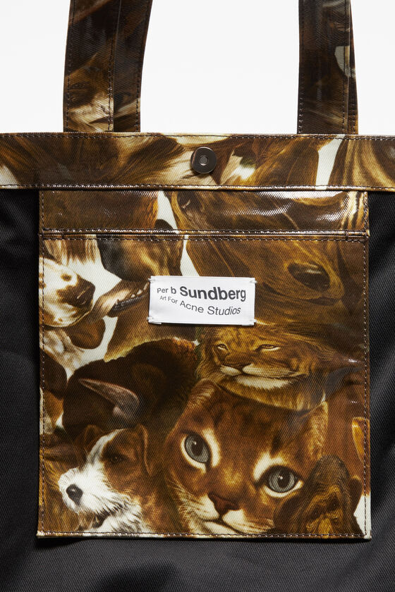 Acne Studios X Per B Sundberg Animal-print Tote Bag