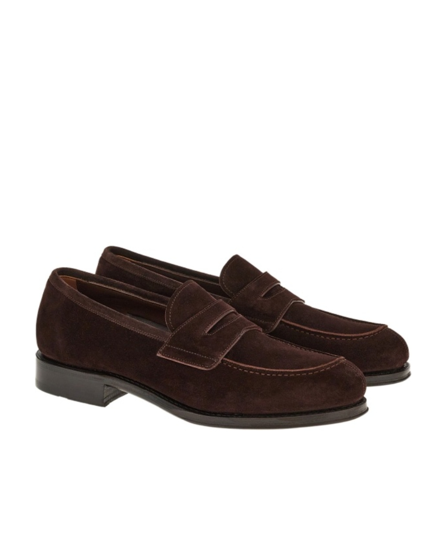 Ferragamo Salvatore  Penny Almond-toe Slip-on Loafers In Black