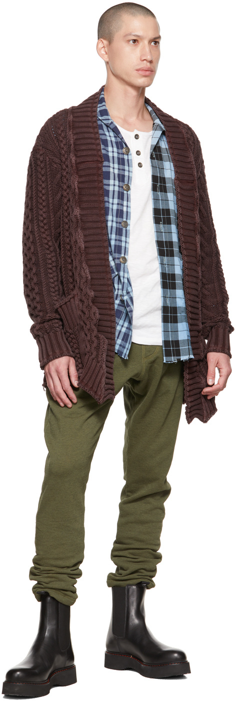 Greg Lauren New Sweat Sweatpants In Green