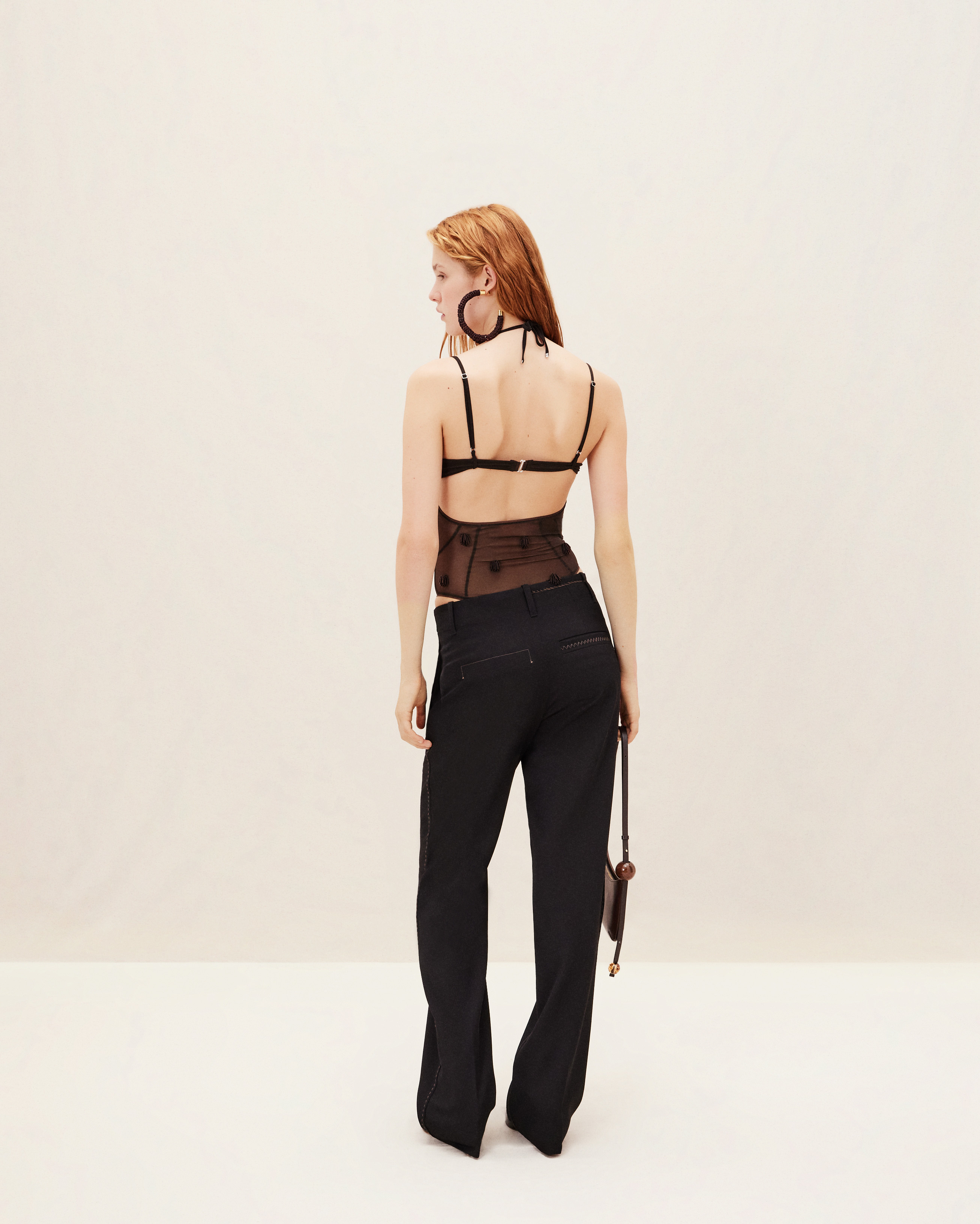 Jacquemus Le Pantalon Cordao Trousers In Black