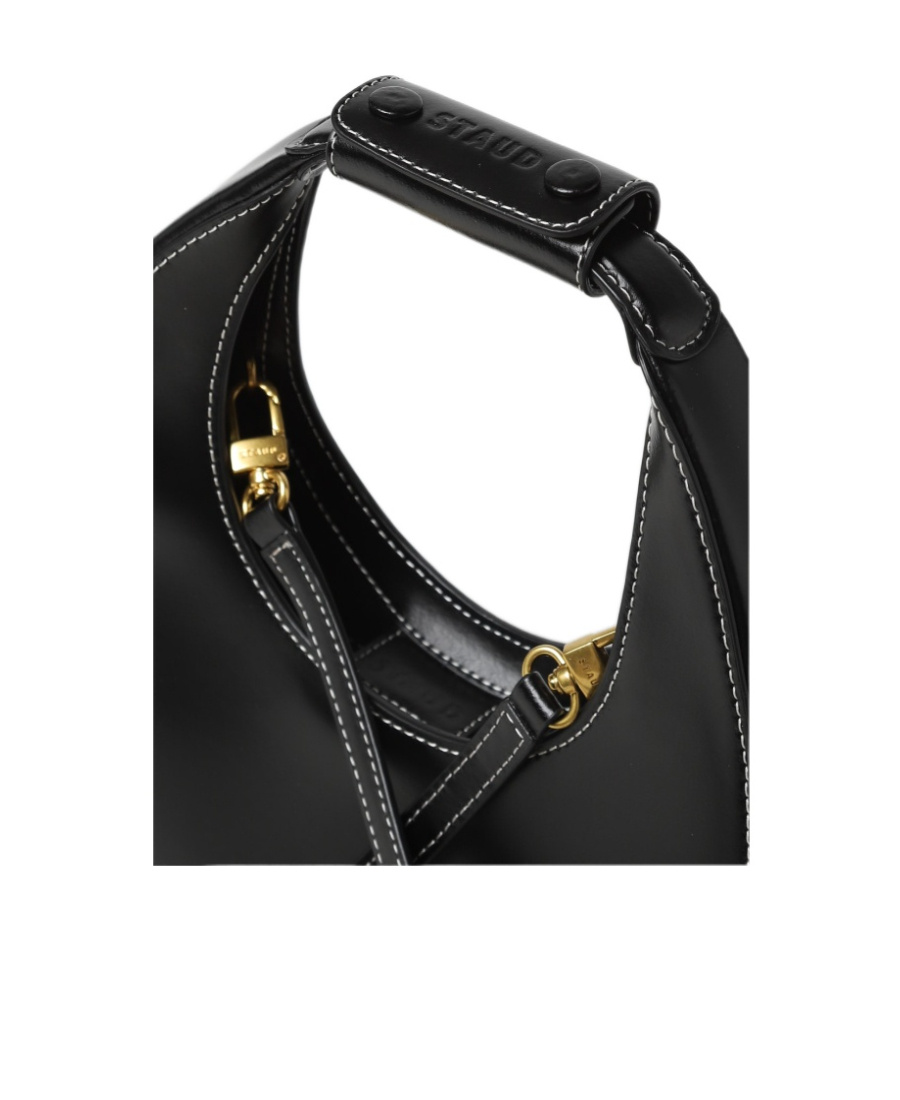 Staud One Handle And One Shoulder Bag In Black