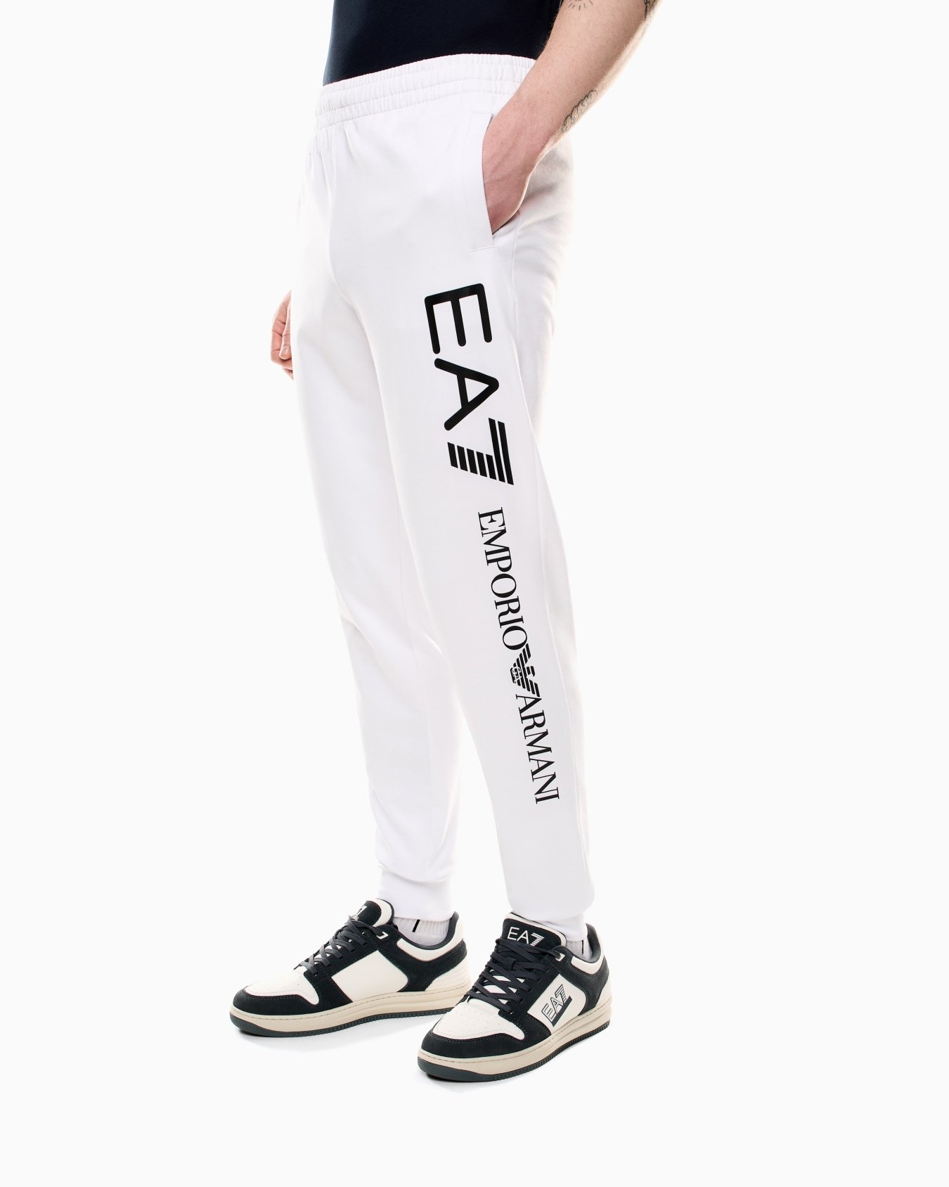 Ea7 Logo Series Cotton Joggers