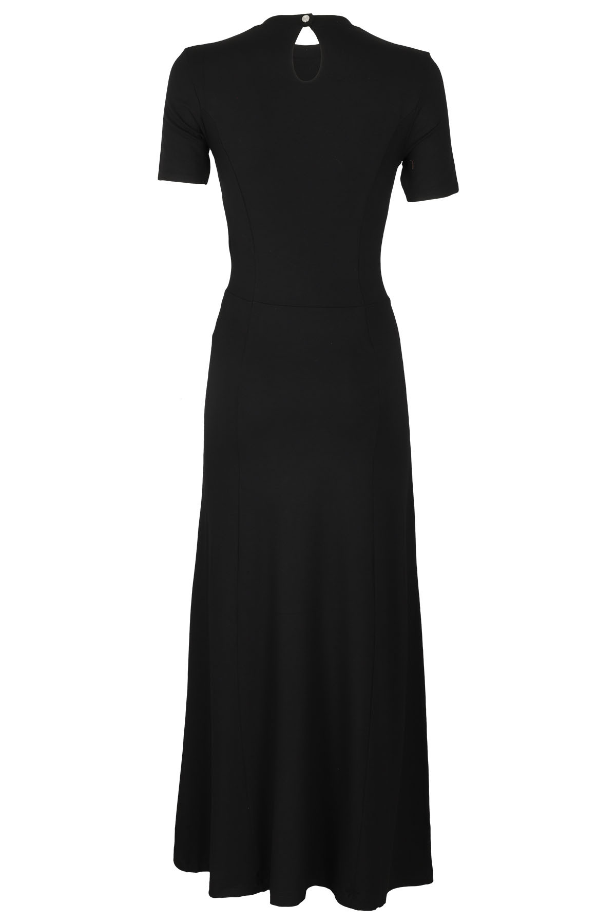 Rabanne Draped Stretch Jersey Maxi Dress In Black
