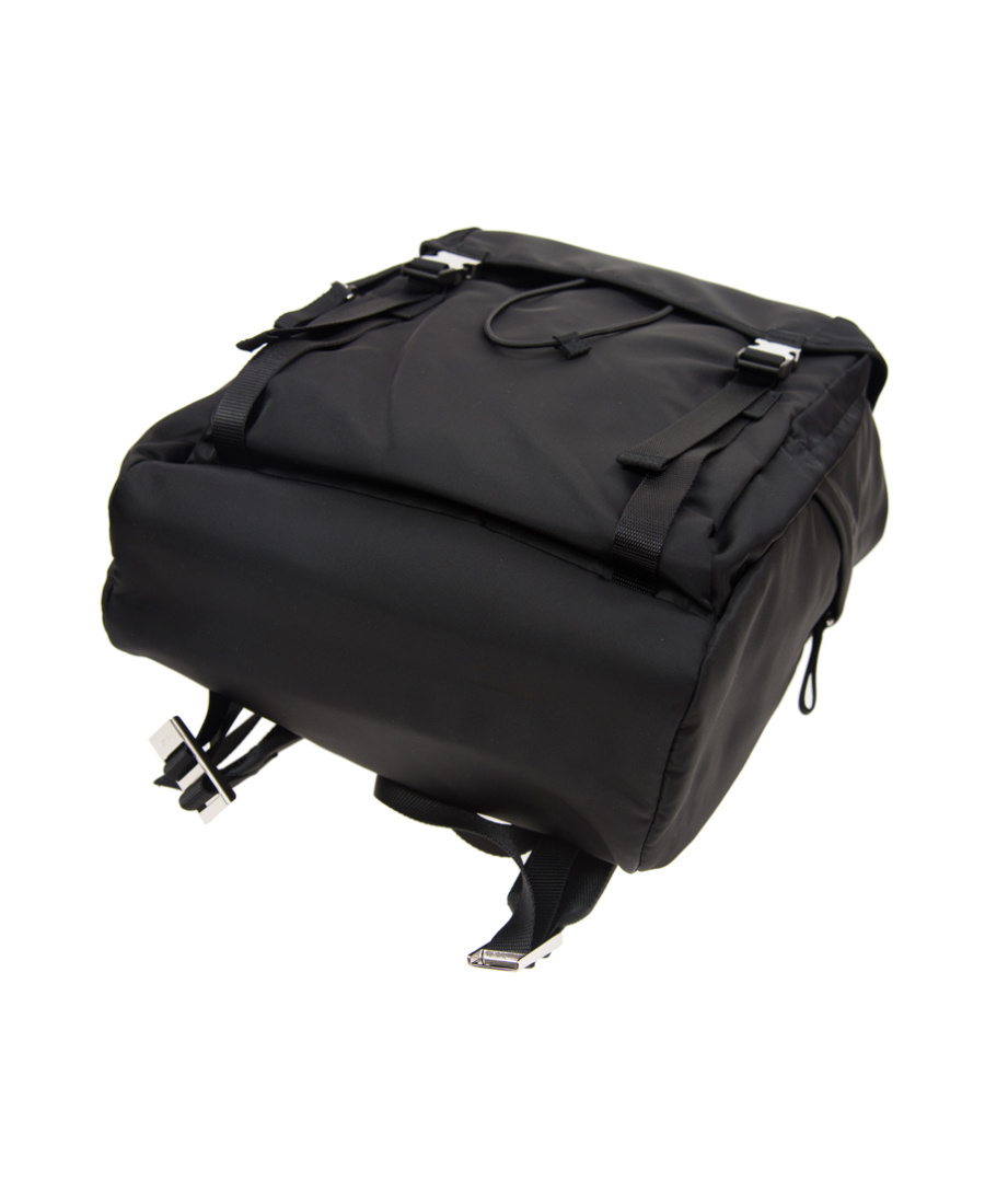 Prada Logo Details Backpack In Black