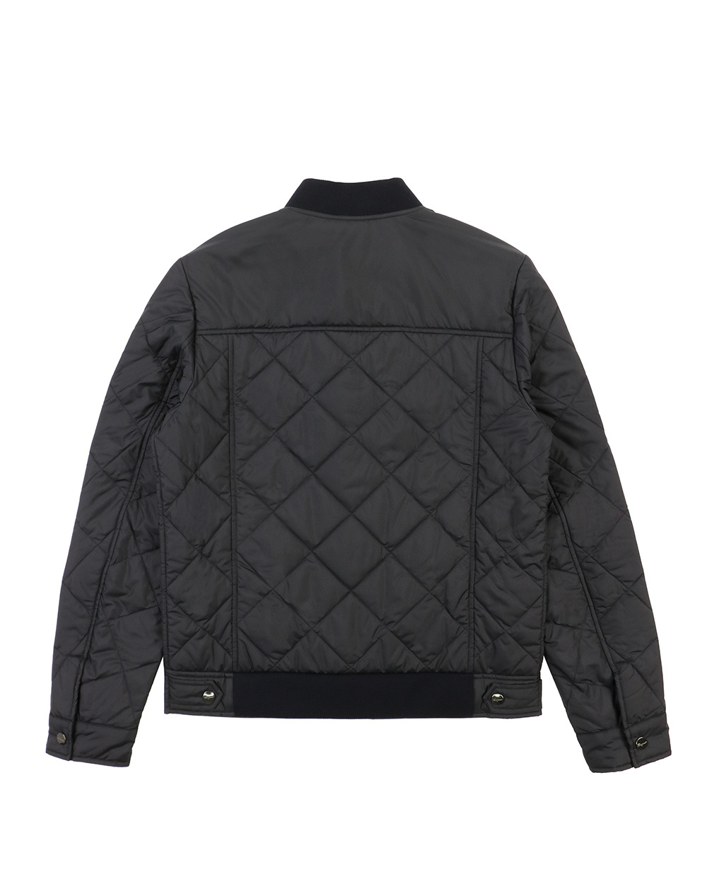Ferragamo Quilted Cotton Suit In Black