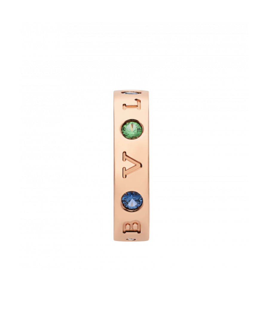 Bvlgari Logo Ring In Yellow