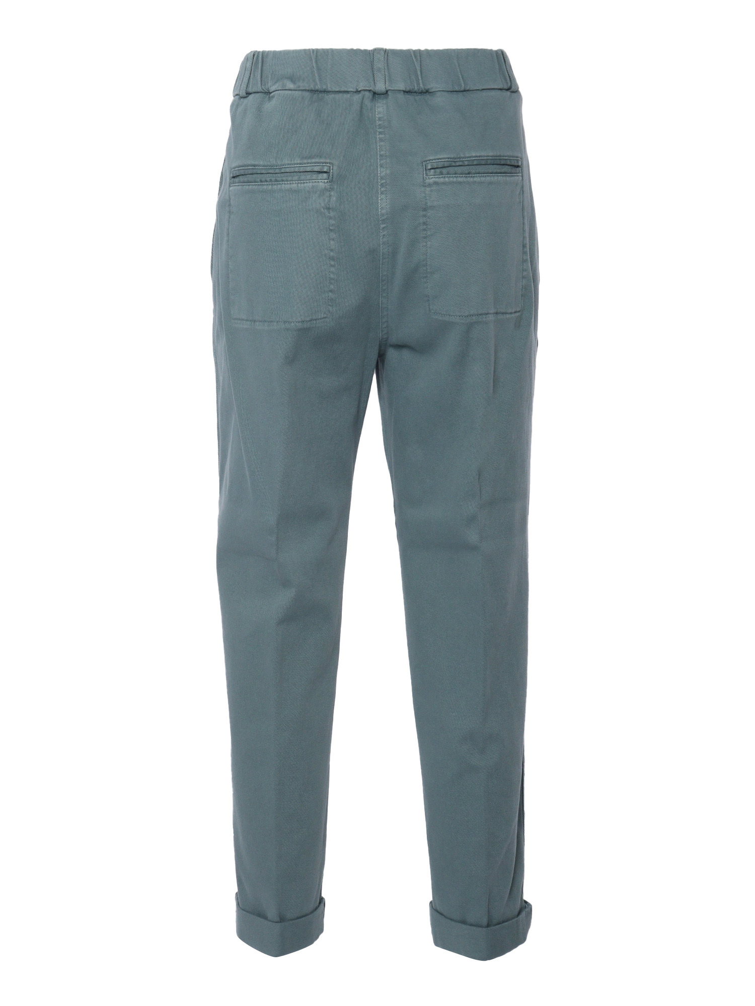 Peserico Belt Loops Slacks In Green
