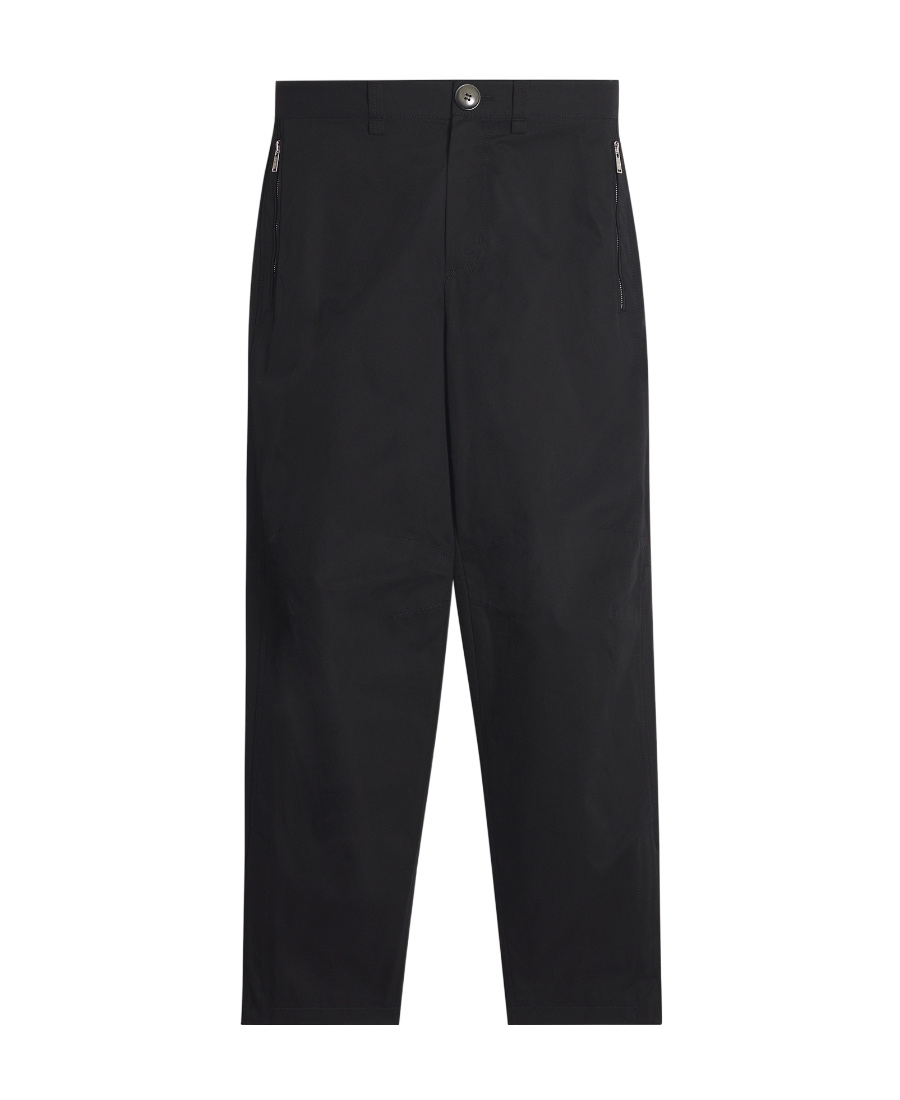 Lanvin Straight-leg Wool-blend Trousers In Black