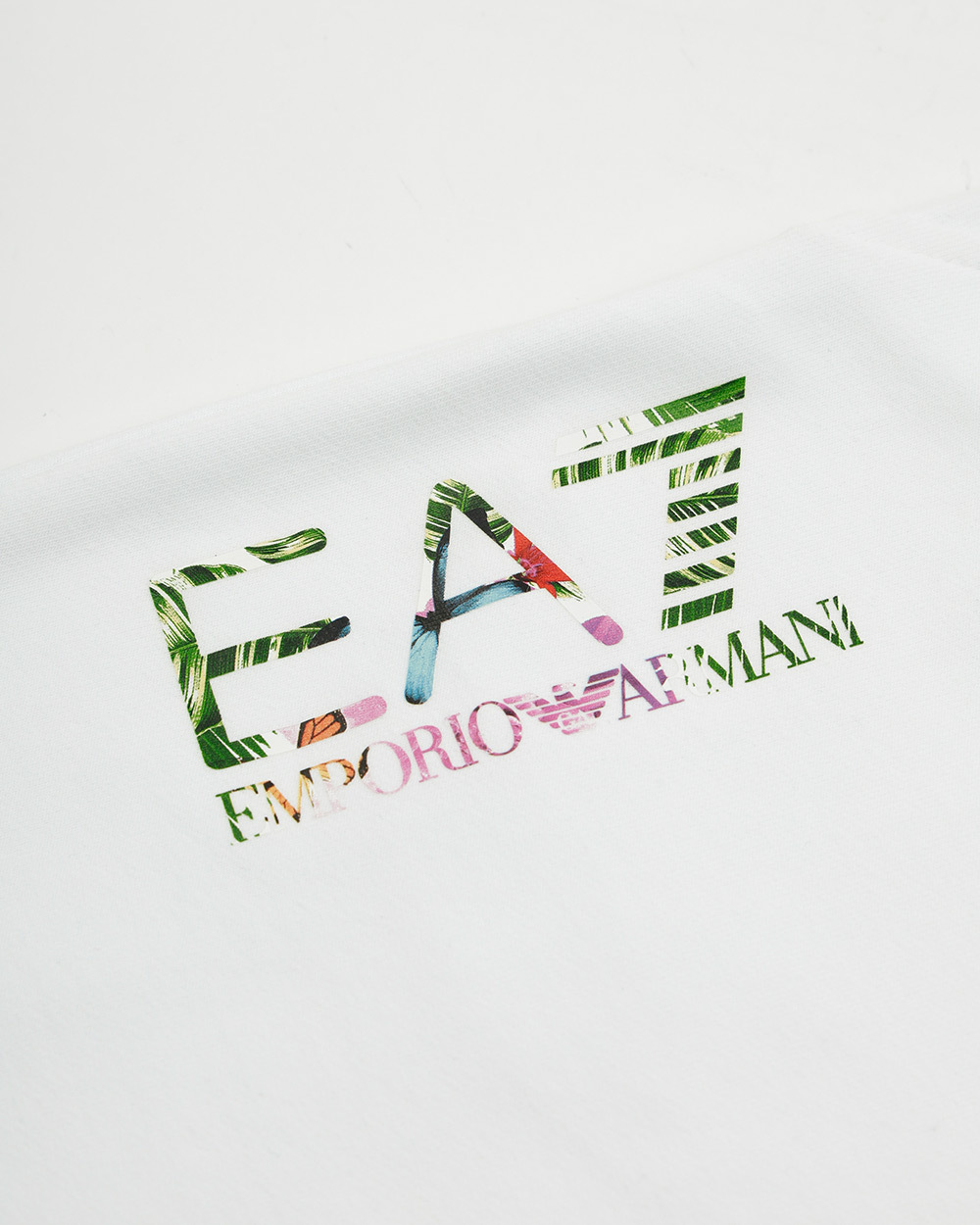 Ea7 Logo Printed Sweatpants In White