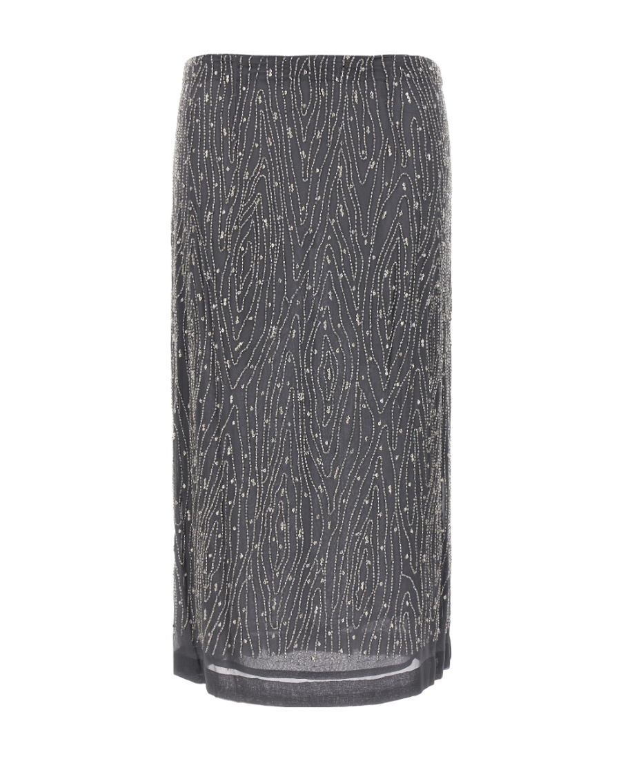 P.a.r.o.s.h Loose Waist Skirt In Black