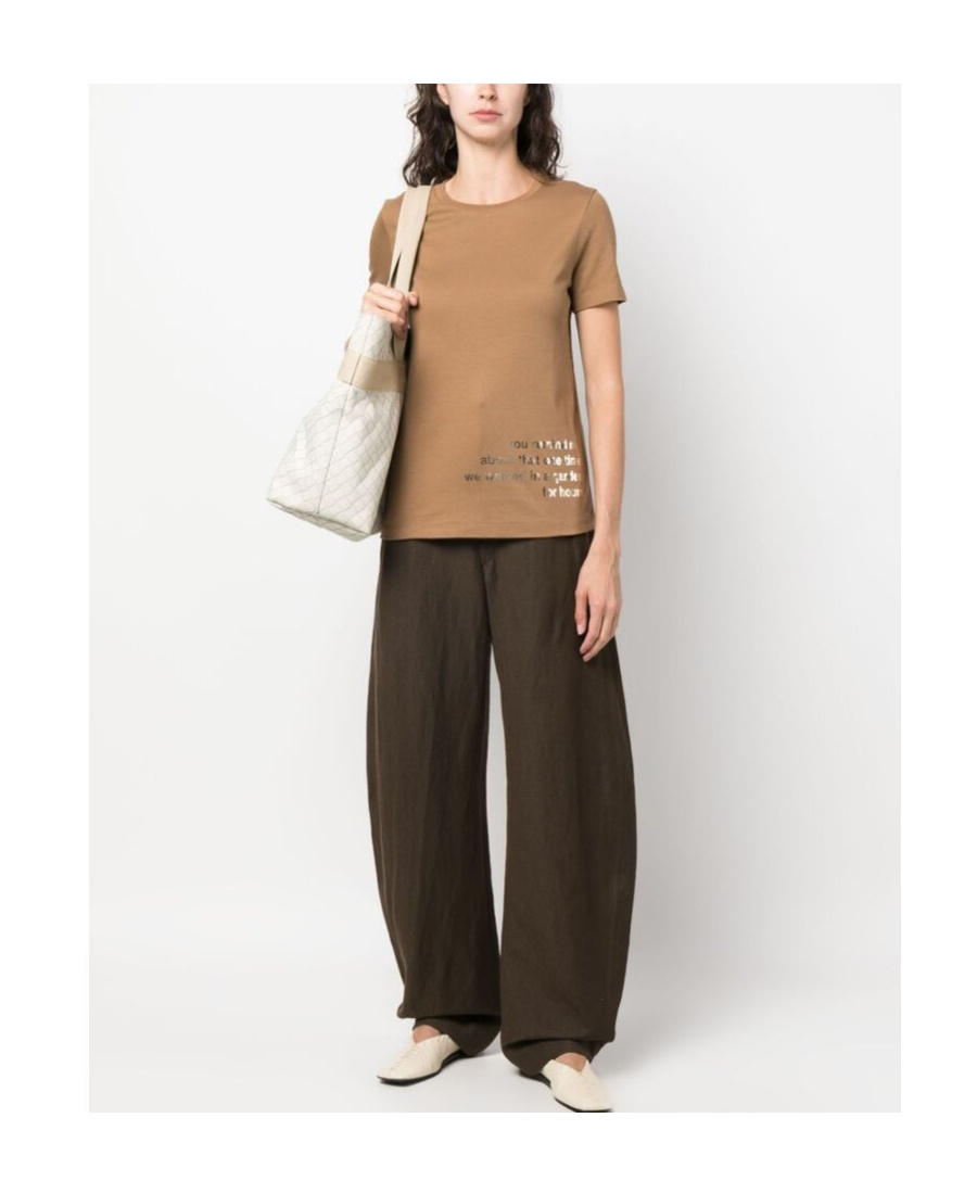 Max Mara Short-sleeved T-shirt In Nude